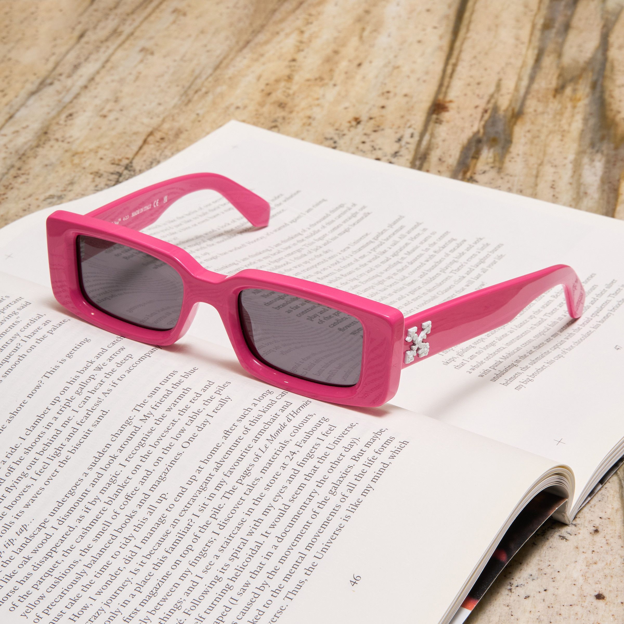 Off-White OFF WHITE Arthur Sunglasses PINK Size ONE SIZE - 1 Thumbnail