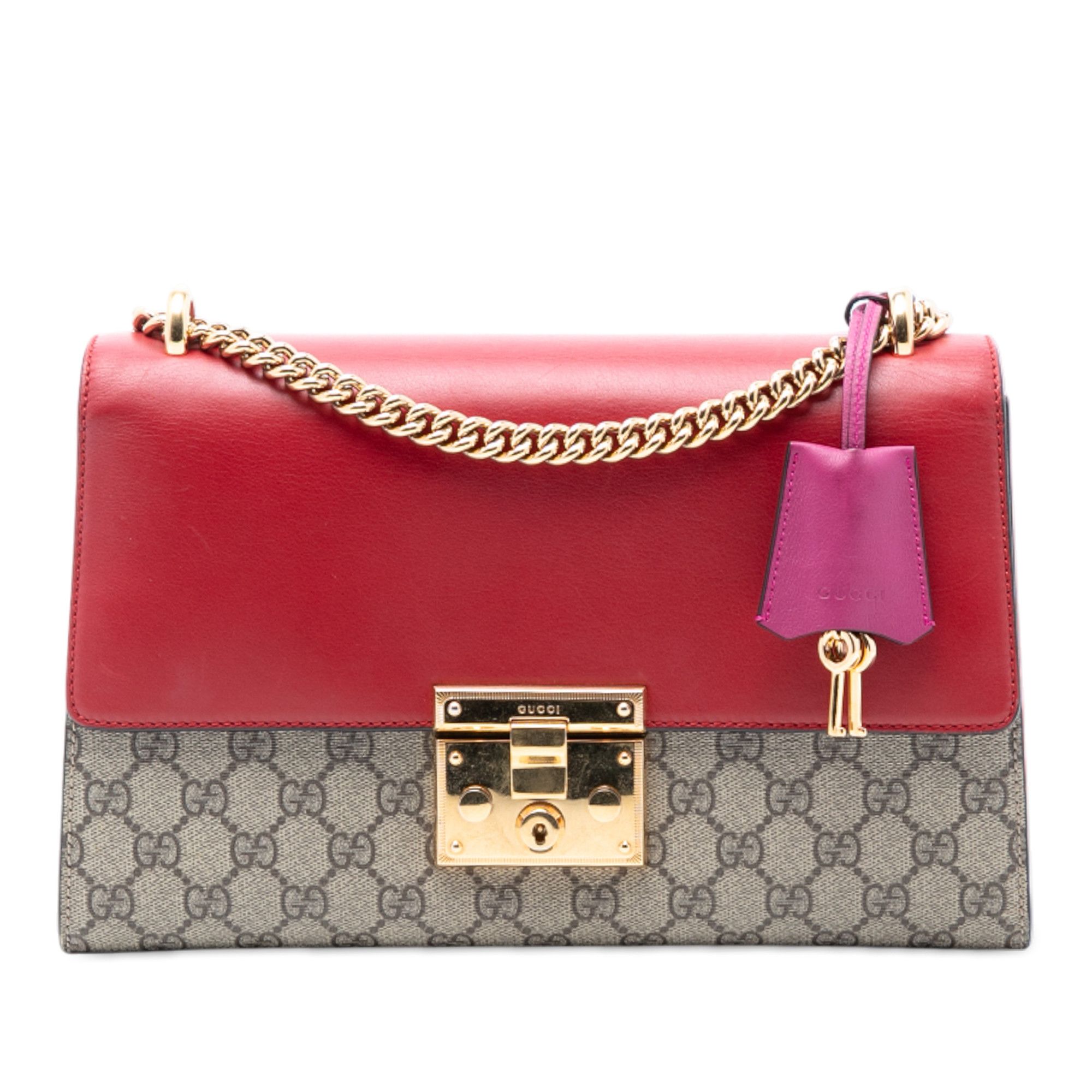Gucci Gucci Medium GG Supreme Padlock Shoulder Bag Size ONE SIZE - 1 Thumbnail