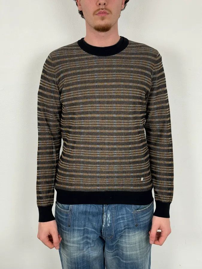 Louis Vuitton Louis Vuitton Checkered Striped Classy Sweater Size US M / EU 48-50 / 2 - 2 Thumbnail