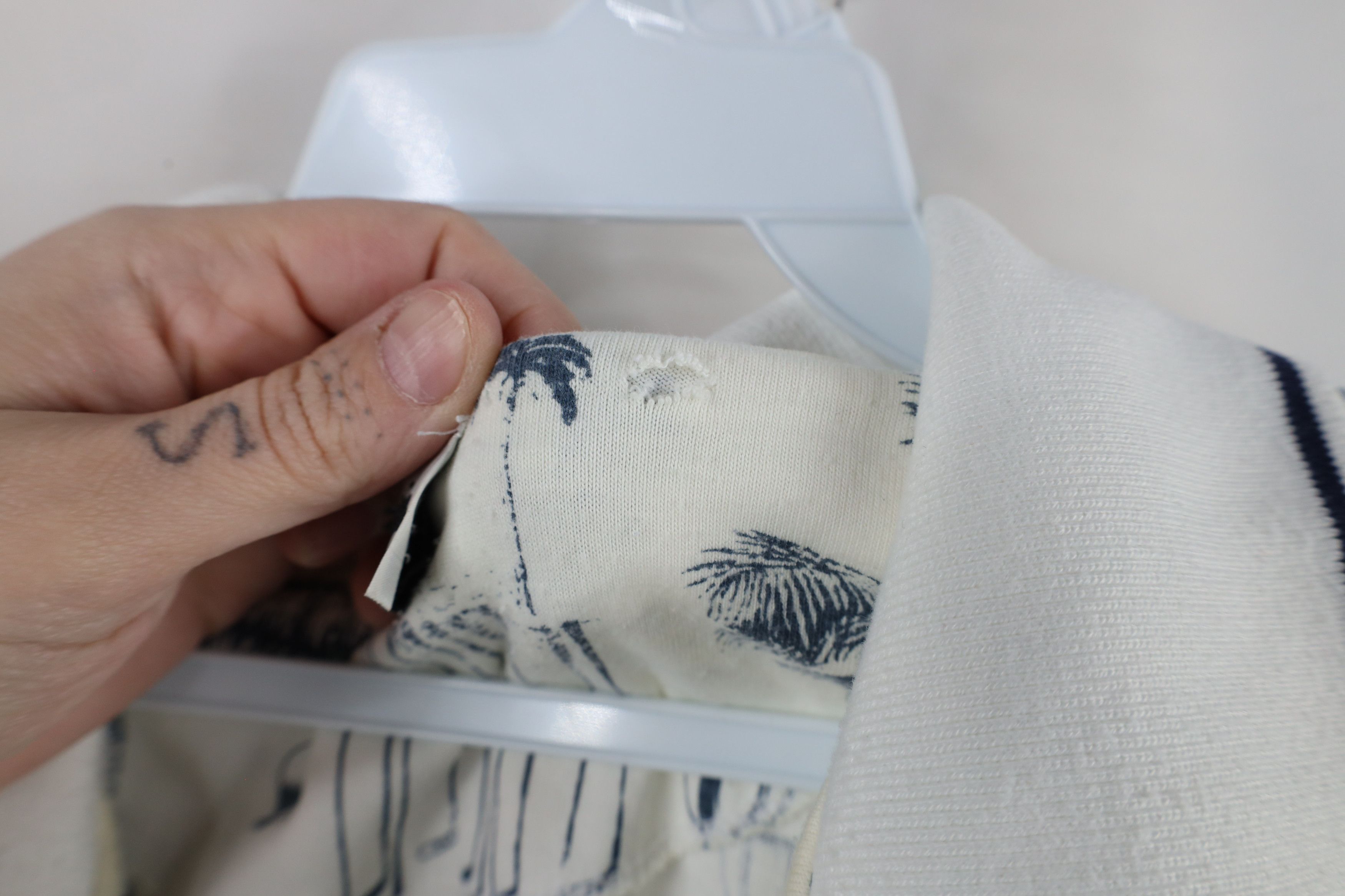 Vintage Vintage 90s All Over Print Golf Palm Tree Polo Shirt White Size US XXL / EU 58 / 5 - 8 Thumbnail