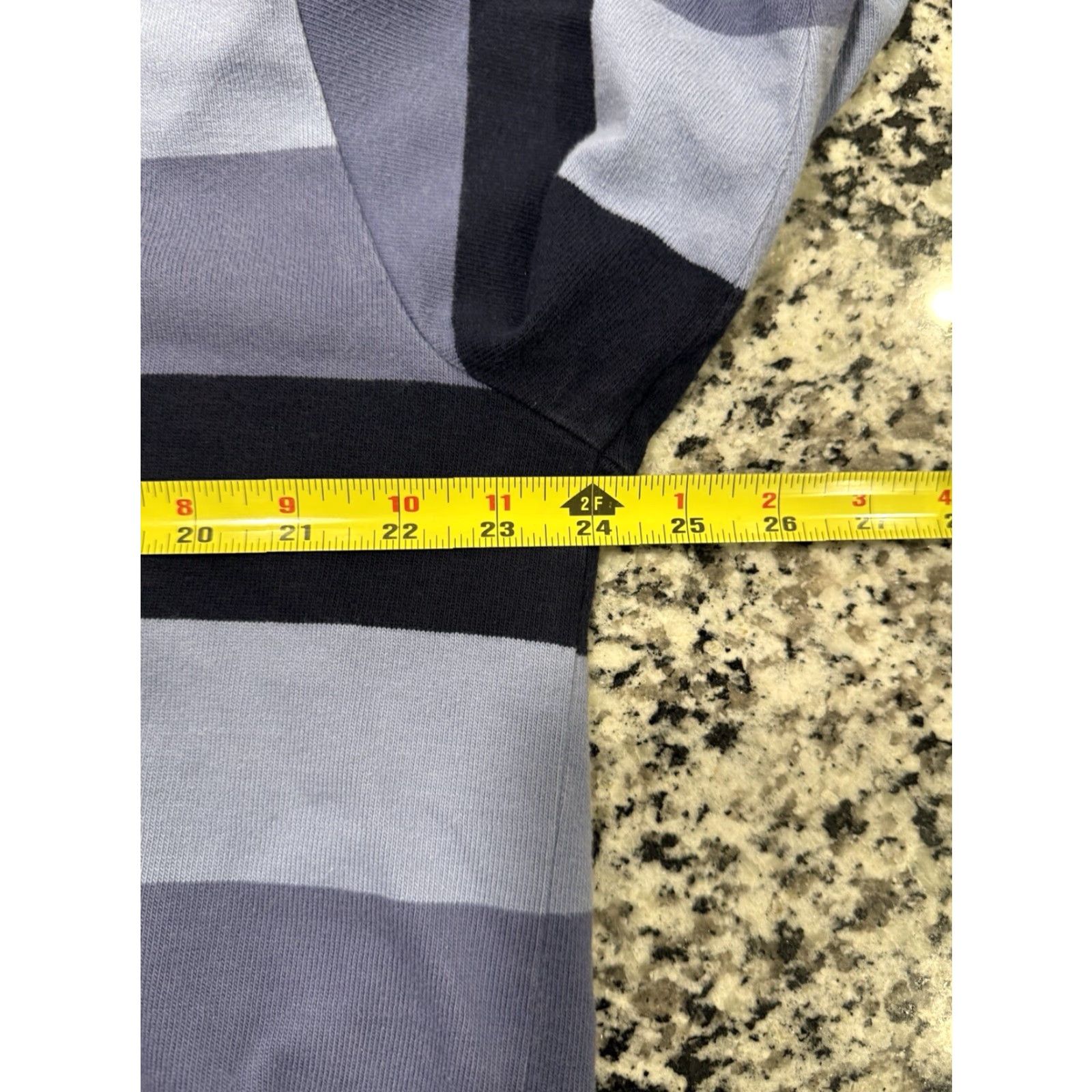 Polo Ralph Lauren VINTAGE Polo Ralph Lauren Rugby Shirt Denim Collar Striped Large Men L Blue 90s Preppy Logo Embroidered Clothing Size US L / EU 52-54 / 3 - 3 Thumbnail