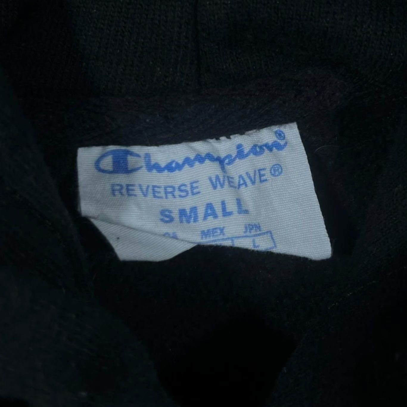 Champion Champion Reverse Weave Classic Black Mini Logo Pullover Hoodie, Small, Men, Hoodie, Black, Regular, Logo, 90s Classic Theme Size US S / EU 44-46 / 1 - 3 Thumbnail