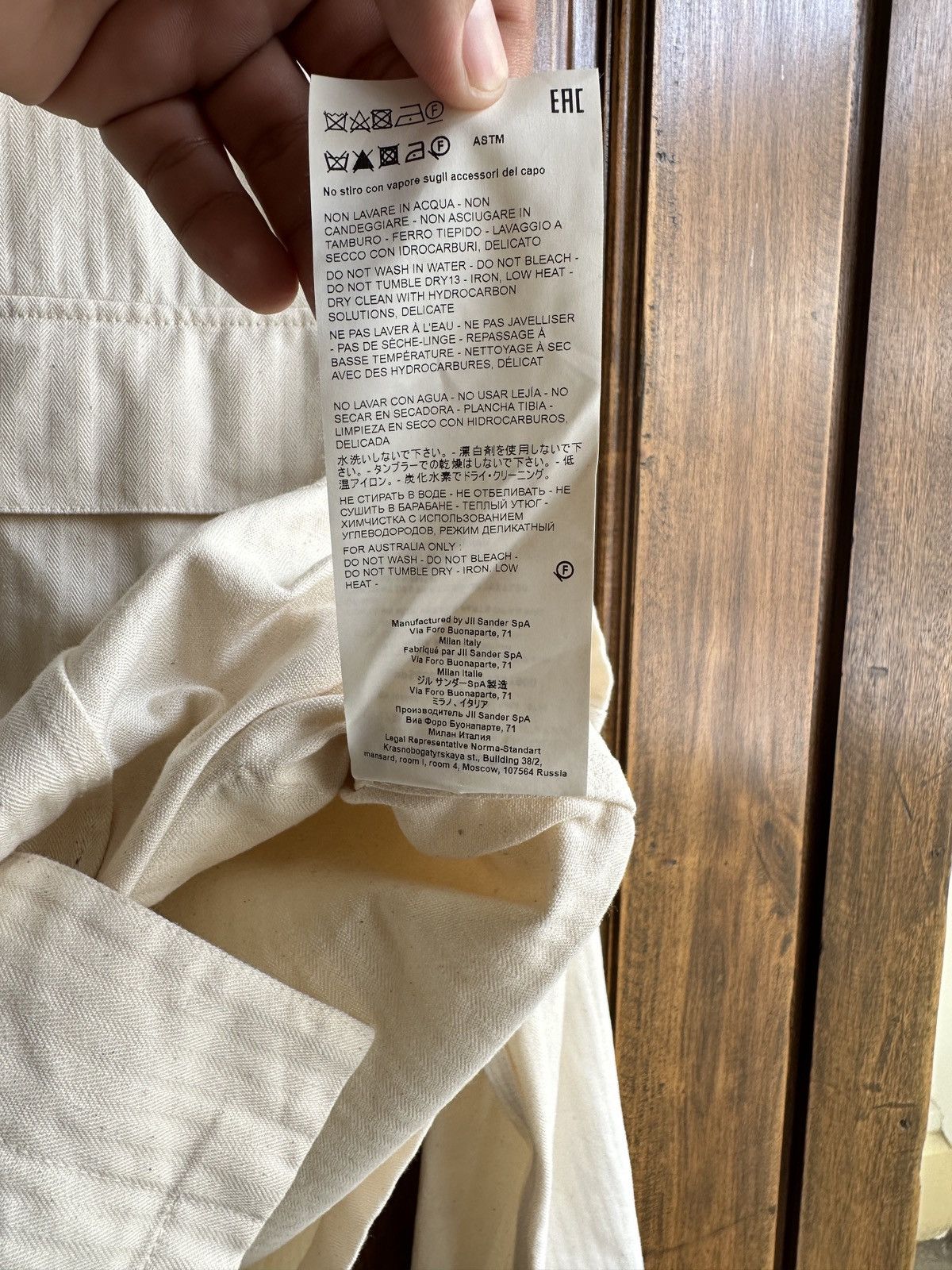 Jil Sander JIL SANDER POCKET OVERSHIRT Size US S / EU 44-46 / 1 - 8 Thumbnail