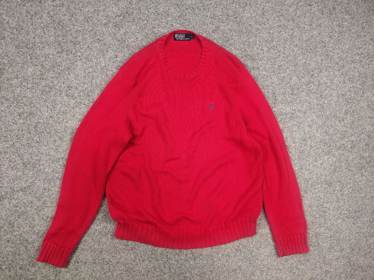 Polo Ralph Lauren Vintage 90's Polo Ralph lauren Pony knit Crew chek Sweater Size US L / EU 52-54 / 3 - 7 Thumbnail