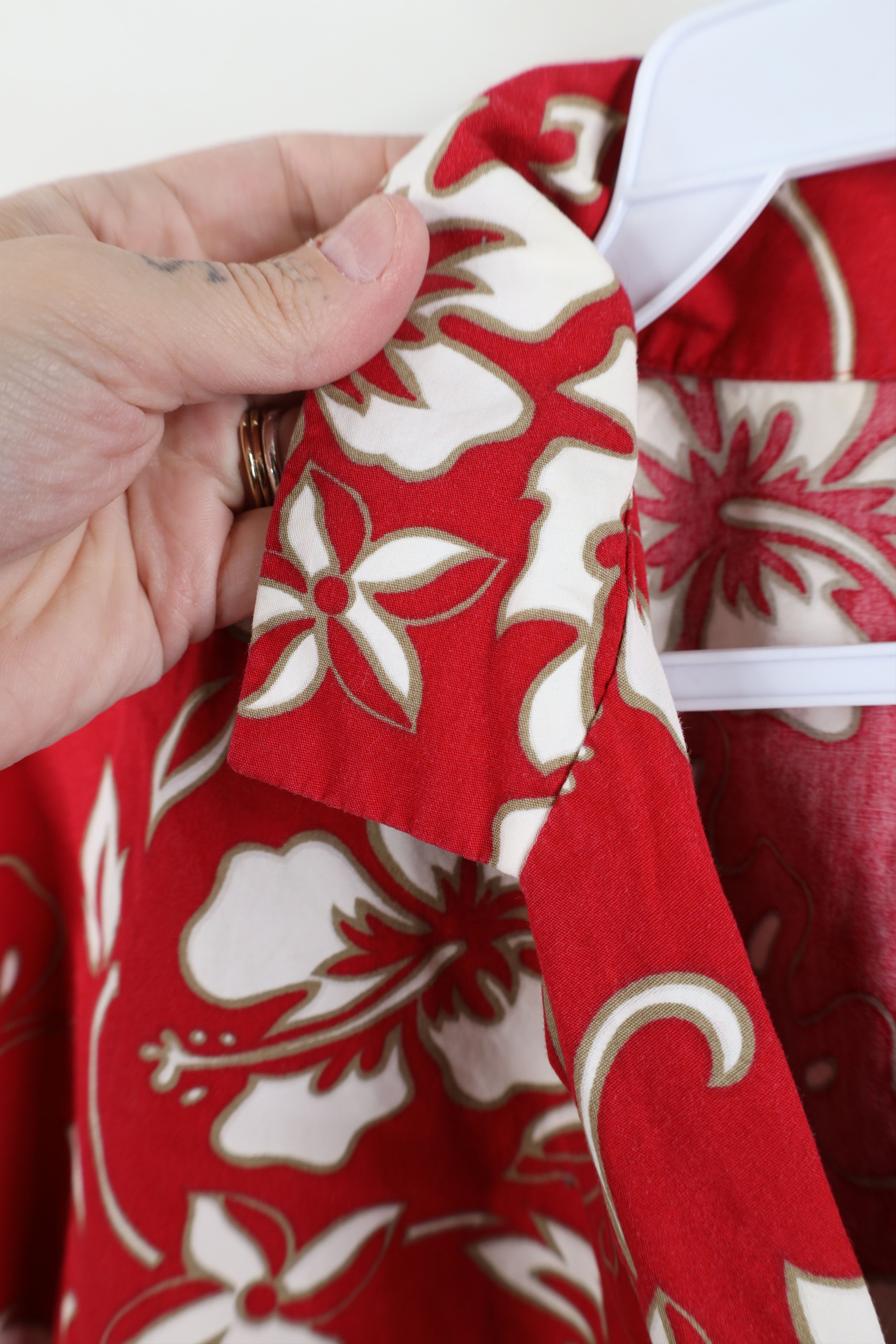 Vintage Vintage 90s Streetwear Flower Luau Hawaiian Button Shirt USA Size XL / US 12-14 / IT 48-50 - 9 Thumbnail