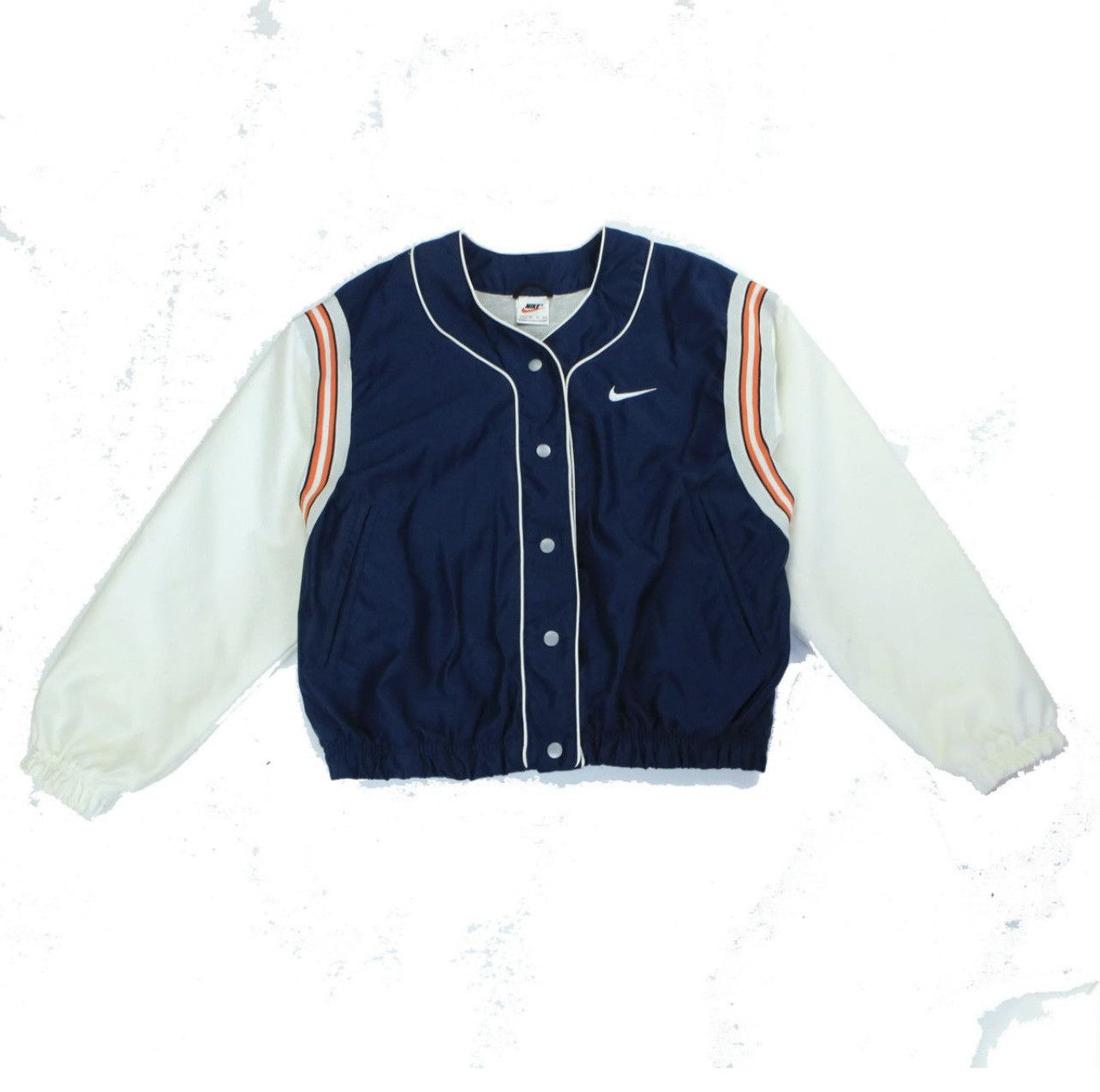 image of 1990 Nike Baseball Jacket in Blue, Men's (Size Medium)