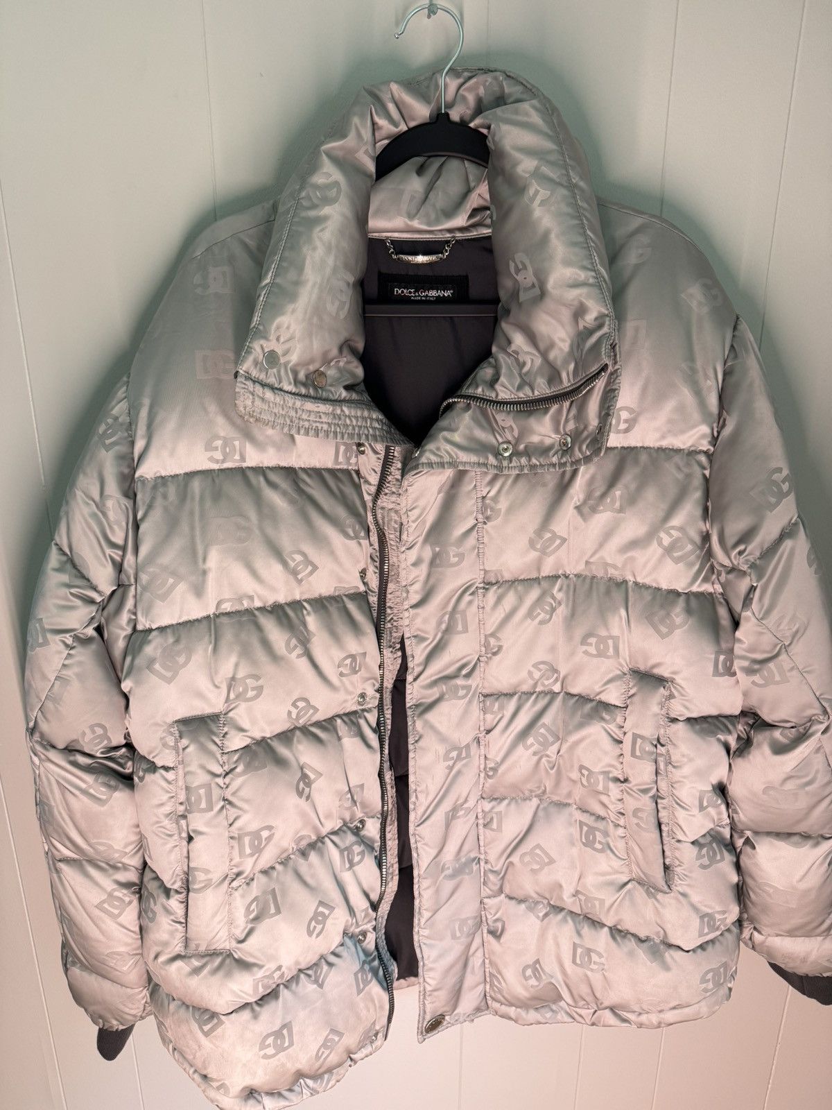 Dolce & Gabbana Dolce Gabbana DG Monogram Puffer Jacket Size US S / EU 44-46 / 1 - 2 Thumbnail