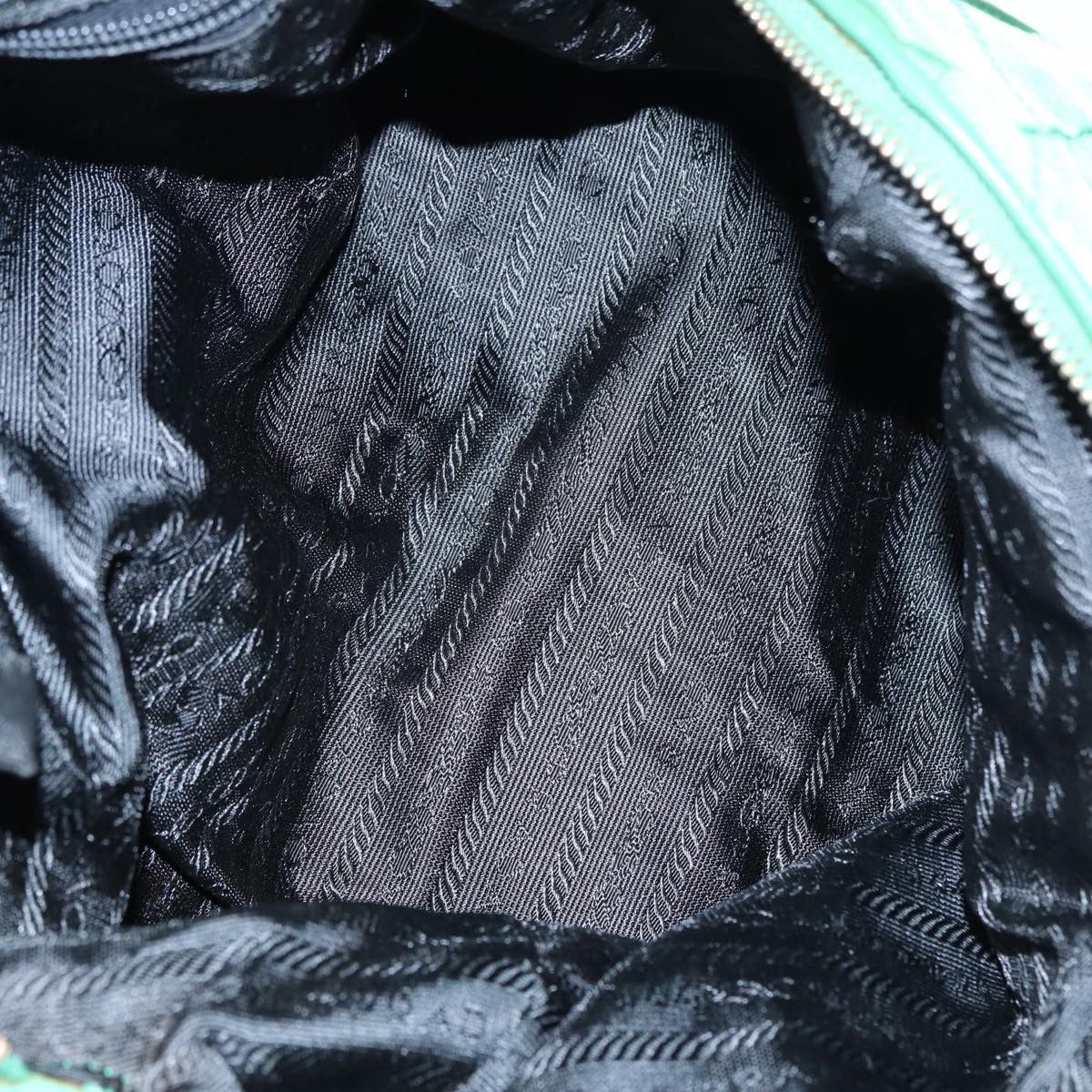 Prada PRADA Hand Bag Nylon Green Gold Size ONE SIZE - 10 Thumbnail