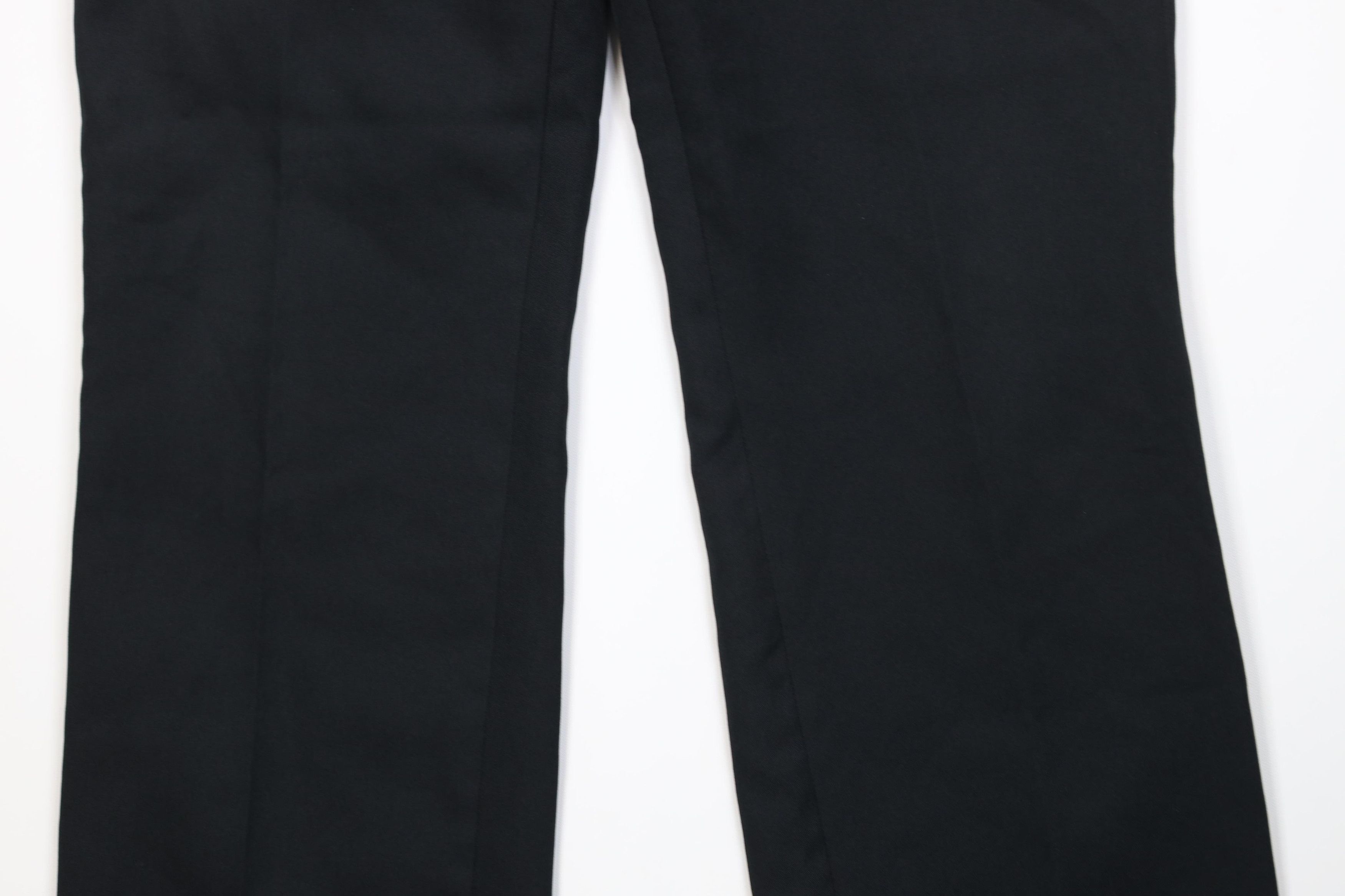 Vintage Vintage 70s Streetwear Flared Wide Leg Chino Pants Black USA Size US 32 / EU 48 - 3 Thumbnail