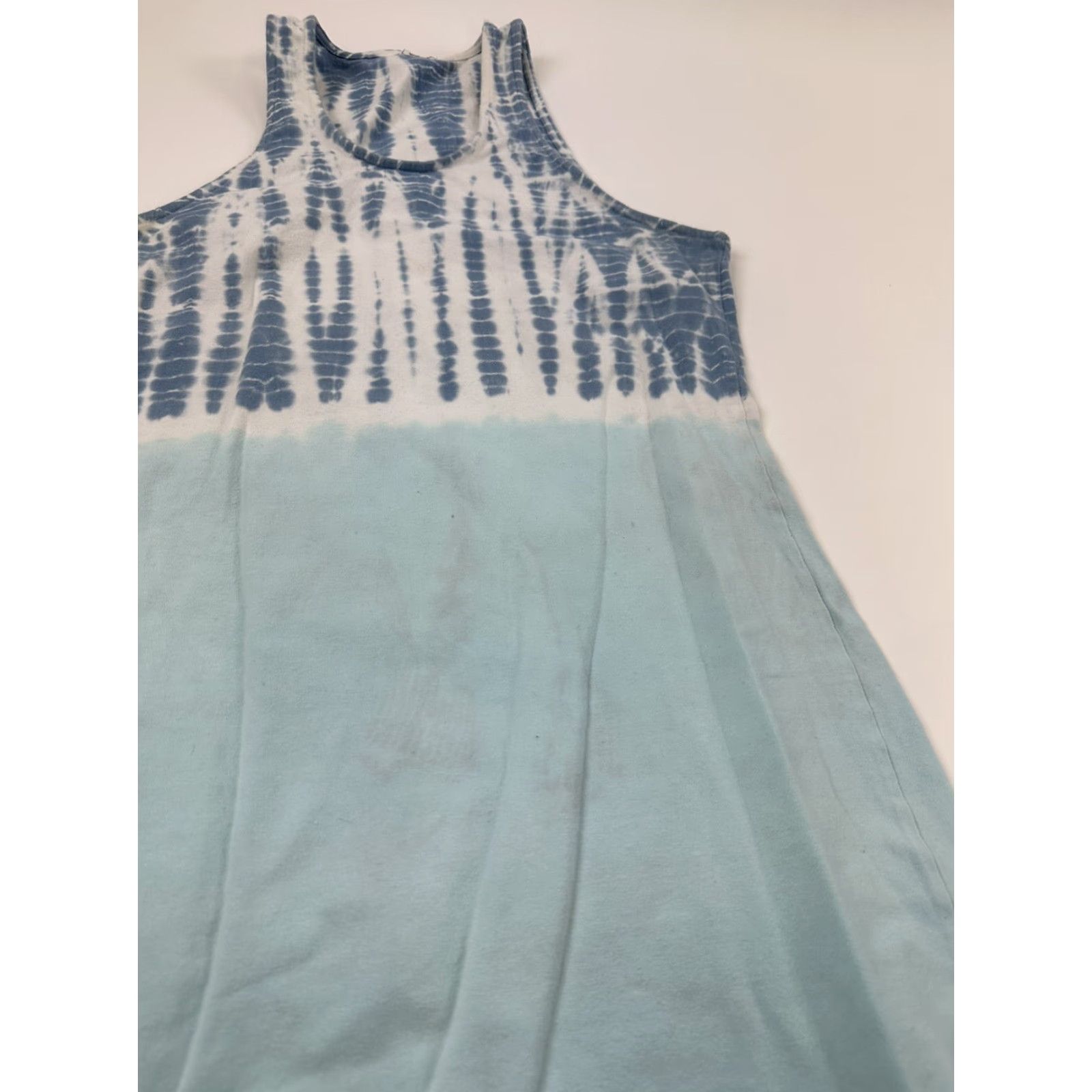 MONROW Monrow Maxi Dress Women’s M Blue Tie Dye Bodycon Dress Long Turquoise Pattern Tie Dye, Maxi for Women Size M / US 6-8 / IT 42-44 - 3 Thumbnail