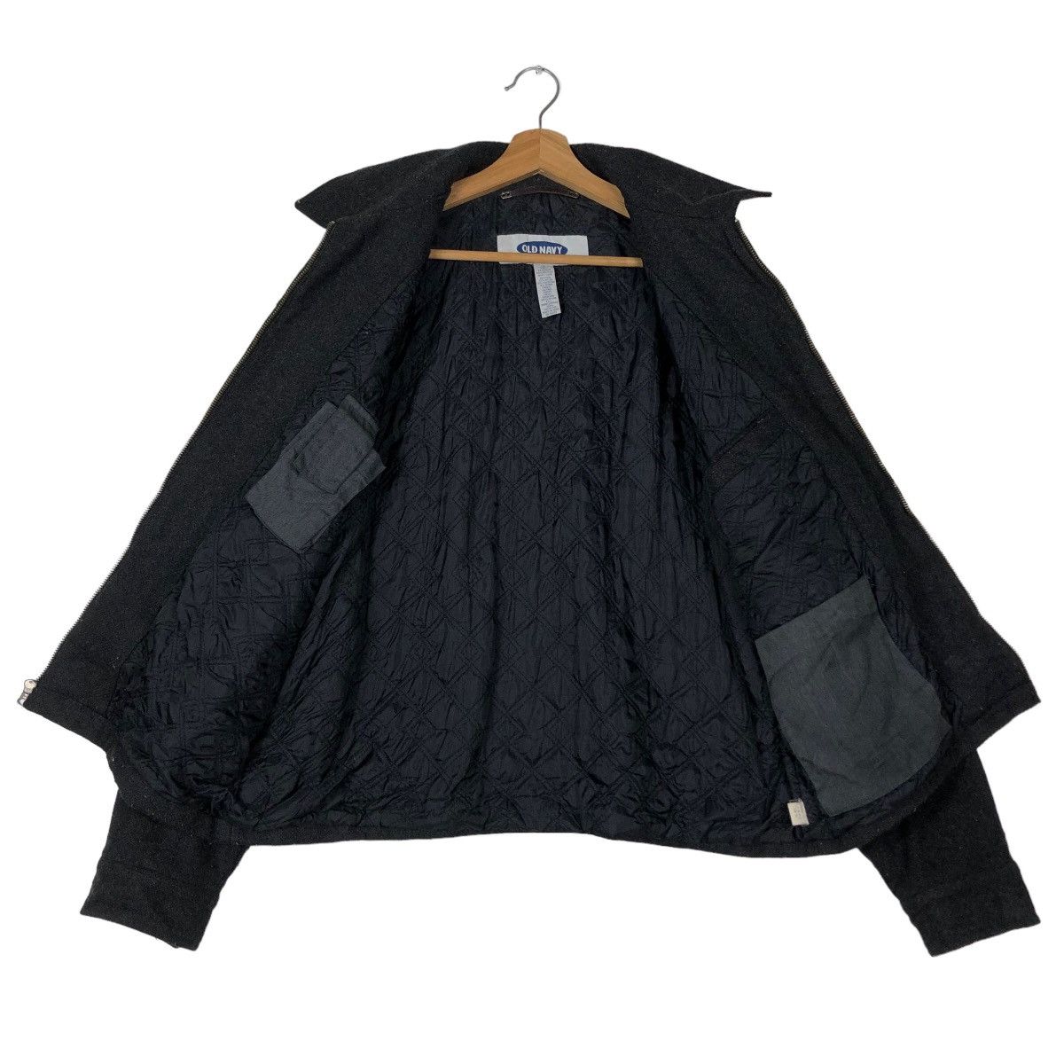 Issey Miyake 🔥90’s Vintage Wool Bomber Jacket Old Navy Japan Made Size US S / EU 44-46 / 1 - 10 Thumbnail