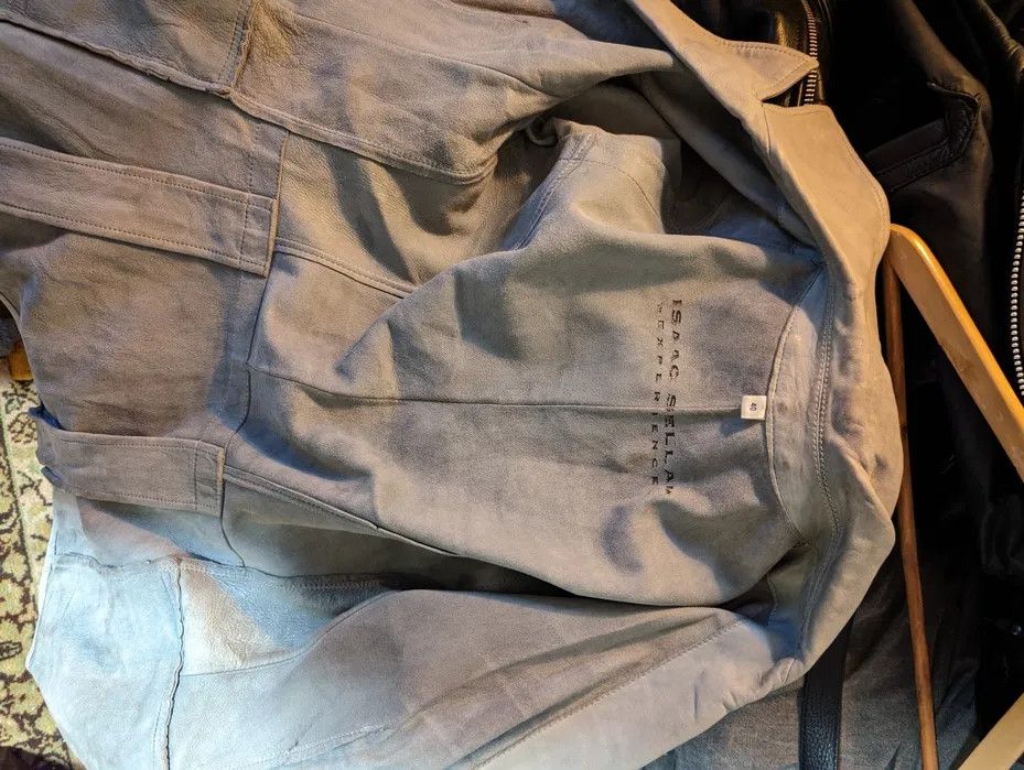 Isaac Sellam Experience ISAAC SELLAM LEATHER BLAZER Size S / US 4 / IT 40 - 3 Thumbnail