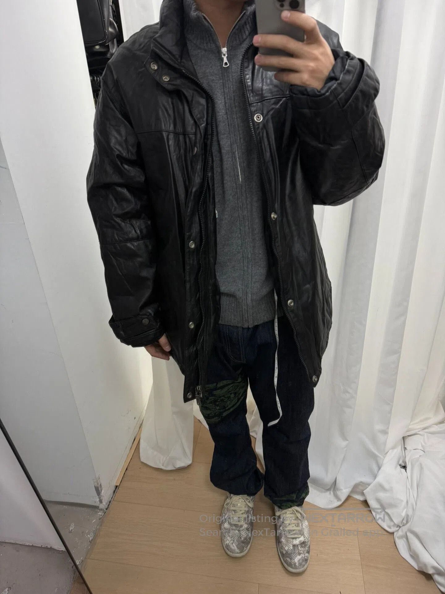 Yohji Yamamoto yohji yamamoto leather down jacket M size. Size US M / EU 48-50 / 2 - 6 Thumbnail