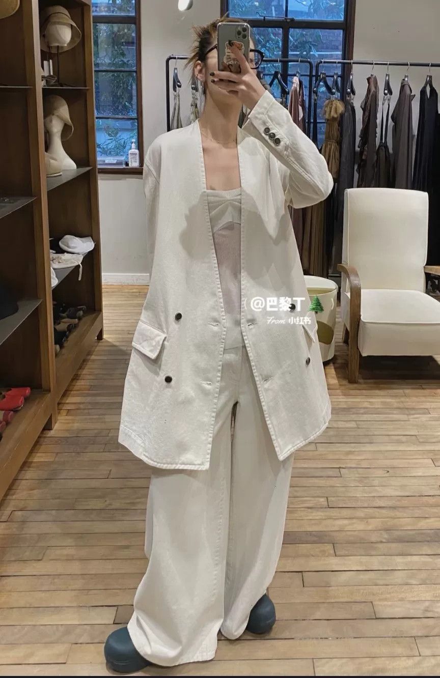 Uma Wang Uma Wang White Denim Jacket Size S Size S / US 4 / IT 40 - 1 Thumbnail