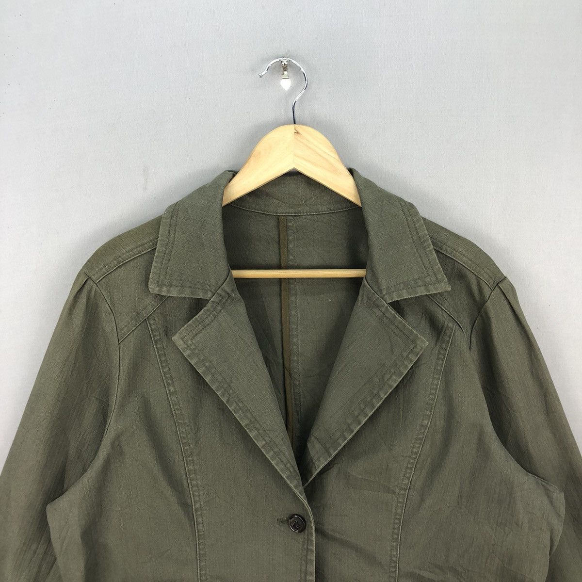 Japanese Brand Vintage Unbrand Army Blazer Jacket Size M / US 6-8 / IT 42-44 - 4 Thumbnail