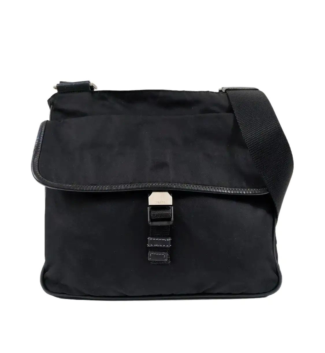 Prada 2VZ092 Prada Crossbody Sling Bag Backpack Nylon Black | Grailed