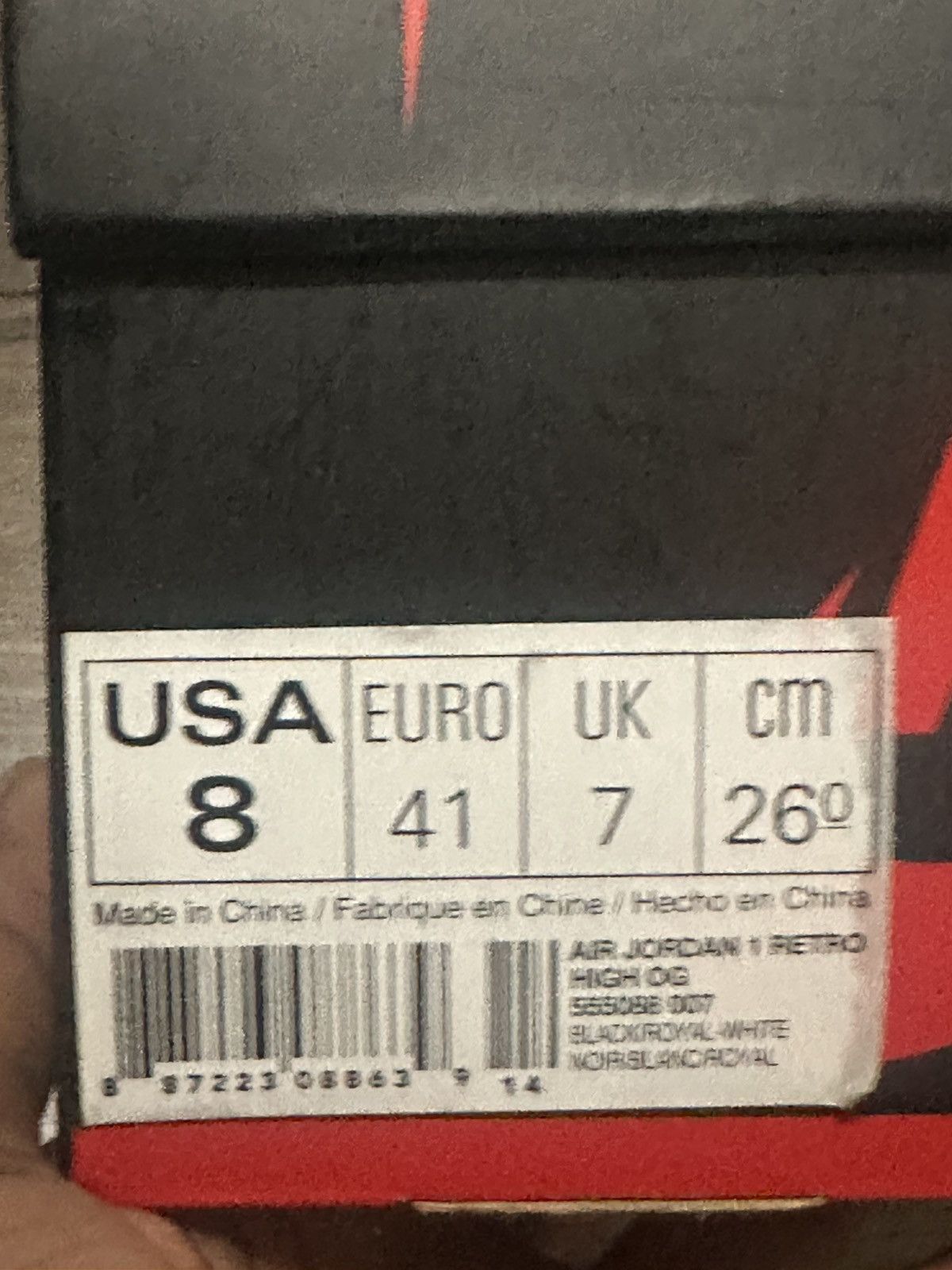 Jordan Brand Air Jordan 1 Royal Size US 8 / EU 41 - 9 Thumbnail