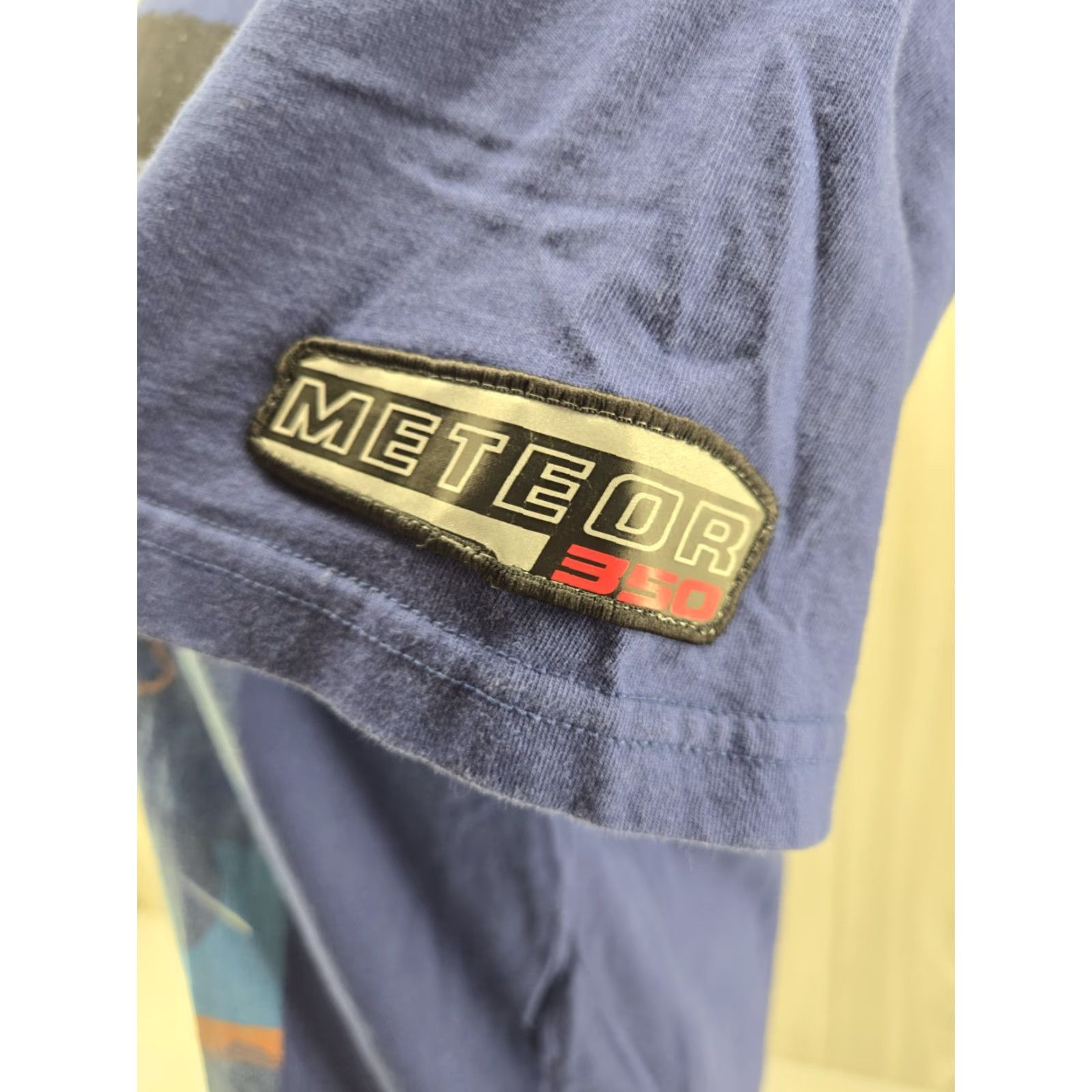 Penfield Royal Enfield T-Shirt Orbit Men's XL Blue Short Sleeve Crew Neck Logo Embroidered Graphic Print Vintage Theme Motorcycle Classic Shirt Mens XL Blue Size US XL / EU 56 / 4 - 5 Thumbnail