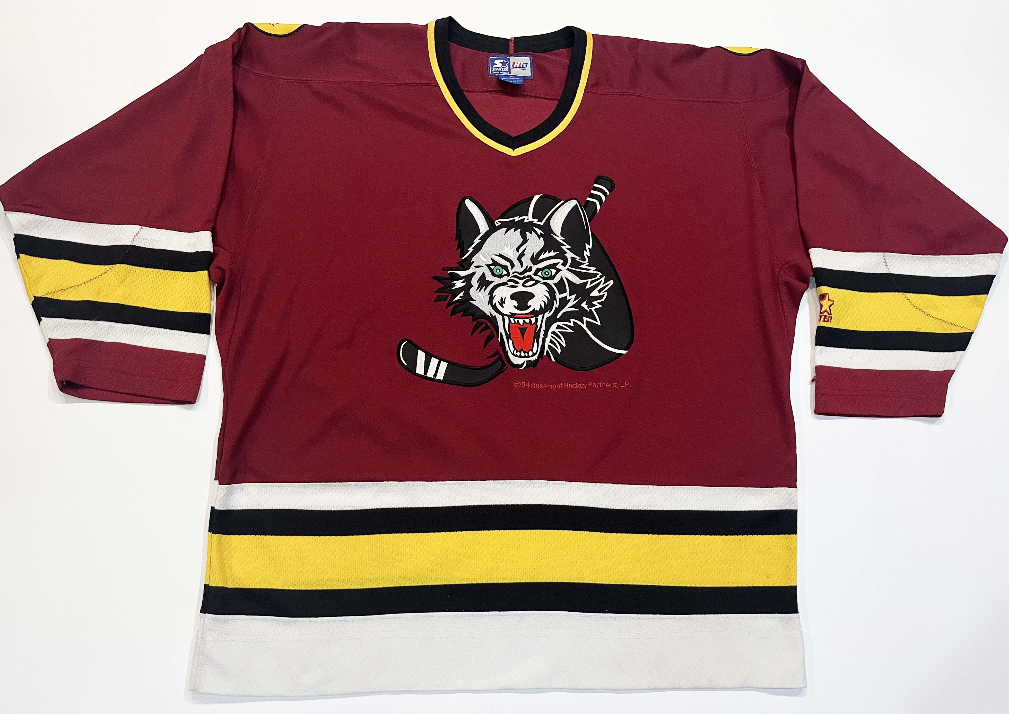 Starter × Vintage Vintage Starter Chicago Wolves IHL Hockey Jersey Size US XL / EU 56 / 4 - 1 Thumbnail