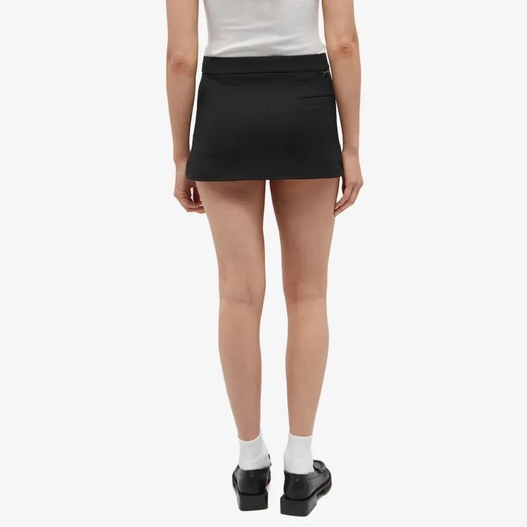 Courreges o1mle0824 Twill Heritage Pocket Mini Skirt in Black Size 27" / US 4 / IT 40 - 3 Thumbnail