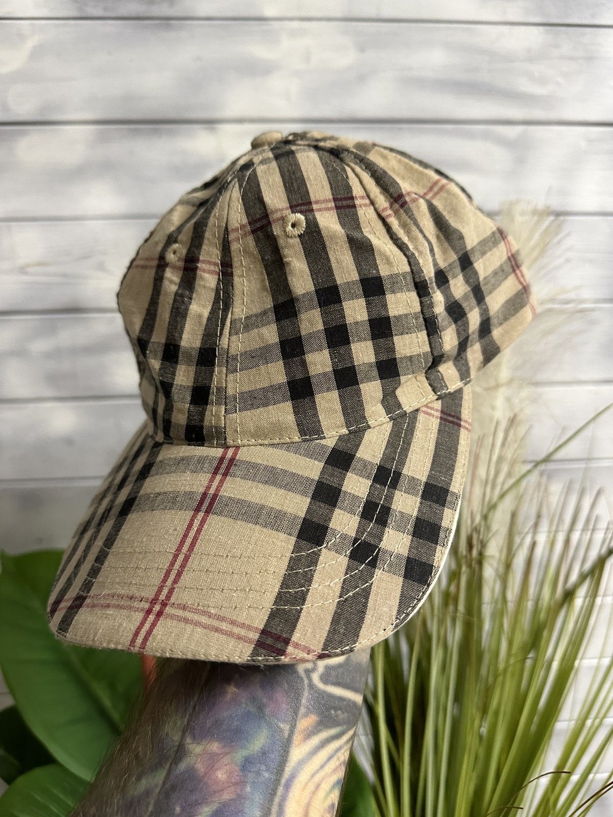 Japanese Brand Cap Avant-Garde Style Nova Check Size ONE SIZE - 1 Thumbnail