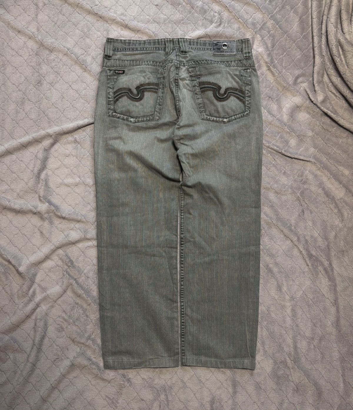 Japanese Brand × Vintage Vintage sk8 rap Black Plumb Denim Pants Size US 38 / EU 54 - 2 Thumbnail
