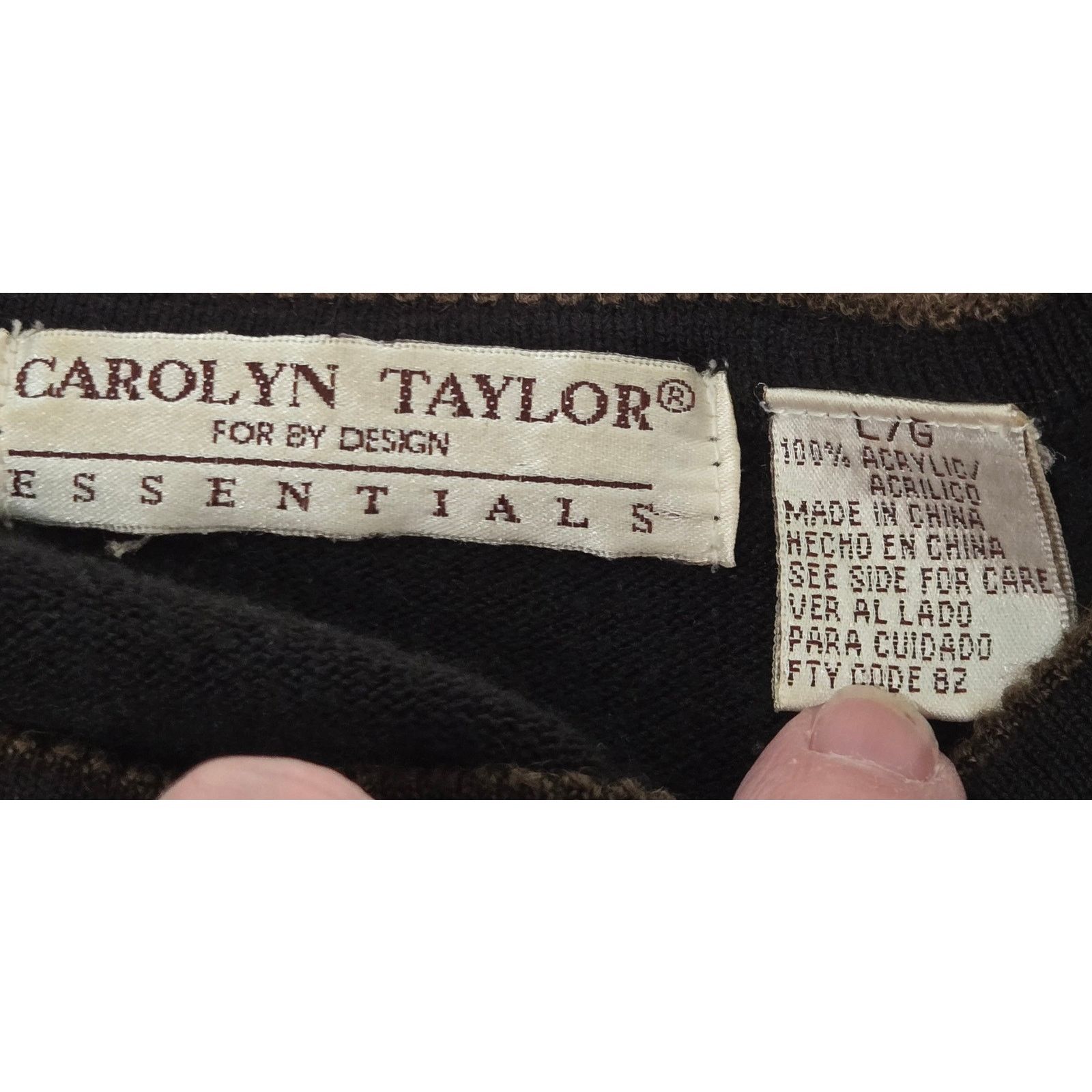 Other VTG Carolyn Taylor Black Button Up Cardigan Sweater L Soft Size L / US 10 / IT 46 - 3 Thumbnail