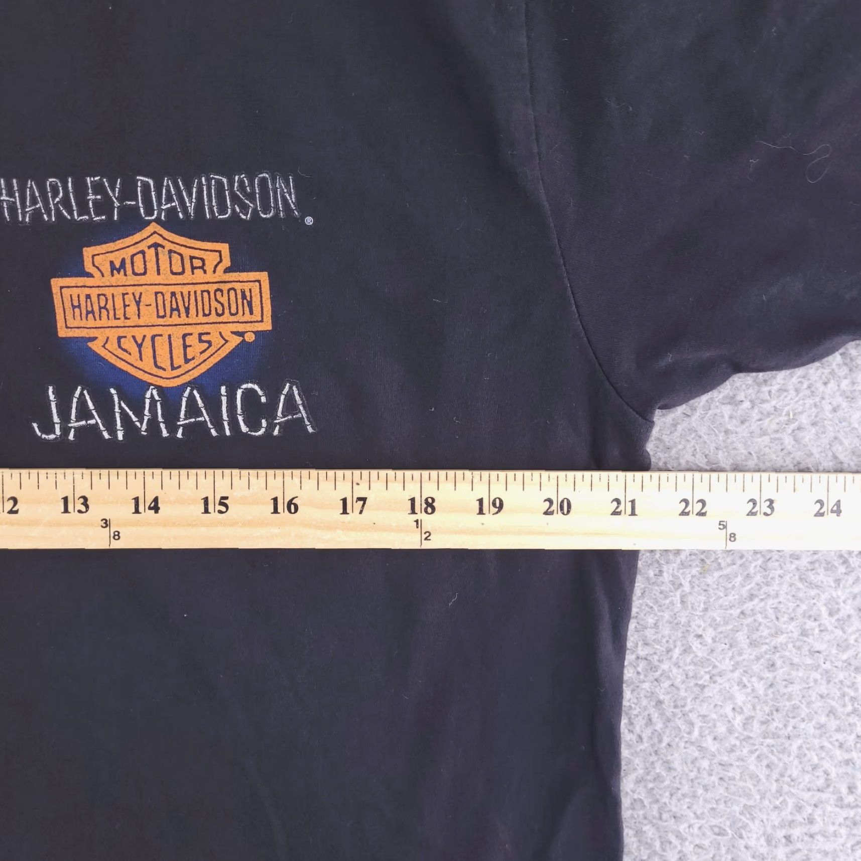 Harley Davidson Harley-Davidson Shirt Mens XL Jamaica Graphic Short Sleeve Black Size US XL / EU 56 / 4 - 7 Thumbnail