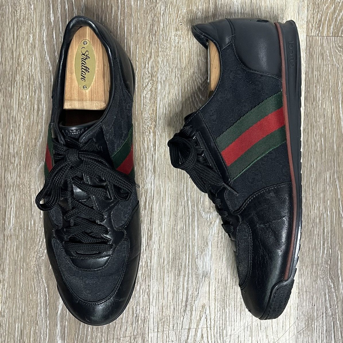 Designer × Gucci × Vintage gucci gg print trainers Size US 7 / EU 40 - 2 Thumbnail