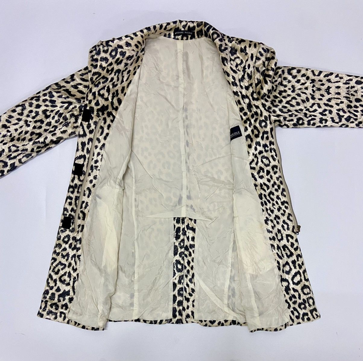 Japanese Brand MADAME NICOLE BY MITSUHIRO MATSUDA FAUX FUR TRENCH COAT Size ONE SIZE - 3 Thumbnail