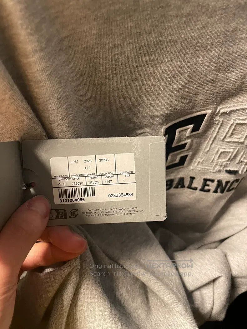 Balenciaga Balenciaga Gray short-sleeved T-shirt Size US S / EU 44-46 / 1 - 5 Thumbnail