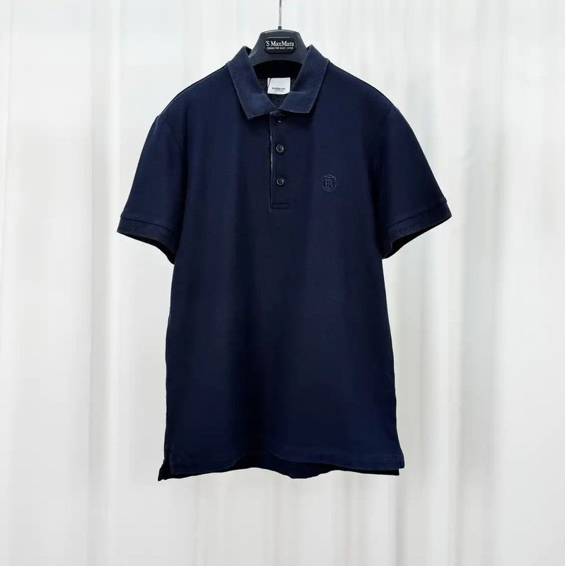 Burberry Burberry Black Cotton Logo Polo Shirt Size US S / EU 44-46 / 1 - 1 Thumbnail