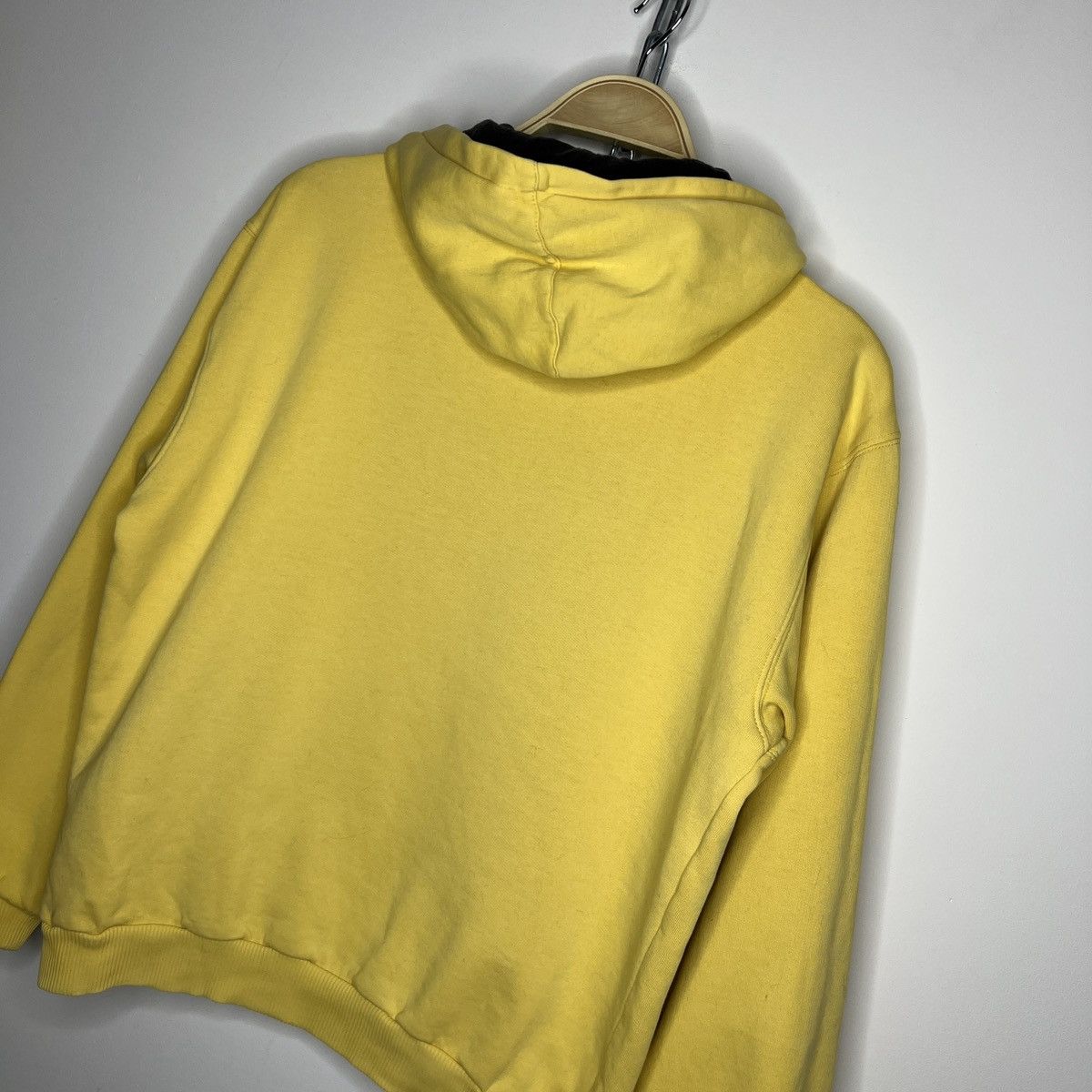 Nike × Vintage Vintage Nike Hoodie Sweatshirt Yellow Big Spellout Logo 90s Size US M / EU 48-50 / 2 - 10 Thumbnail