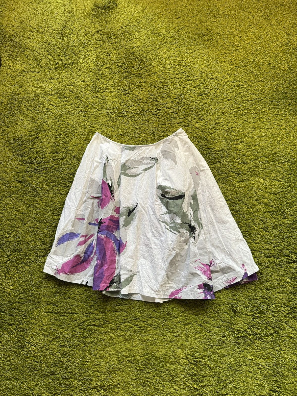 Designer × Dries Van Noten Dries Van Noten avant garde floral pattern skirt Size 27" / US 4 / IT 40 - 1 Thumbnail