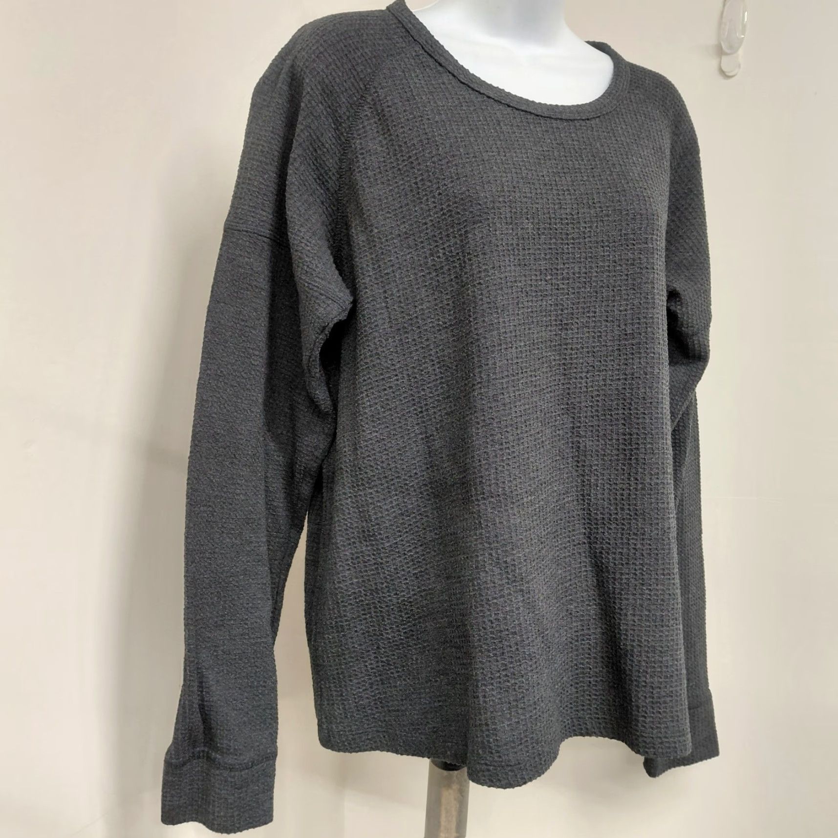 Vintage Columbia Shirt Women's XL Gray Thermal Long Sleeve Top Soft Causal Comfort Size XL / US 12-14 / IT 48-50 - 3 Thumbnail