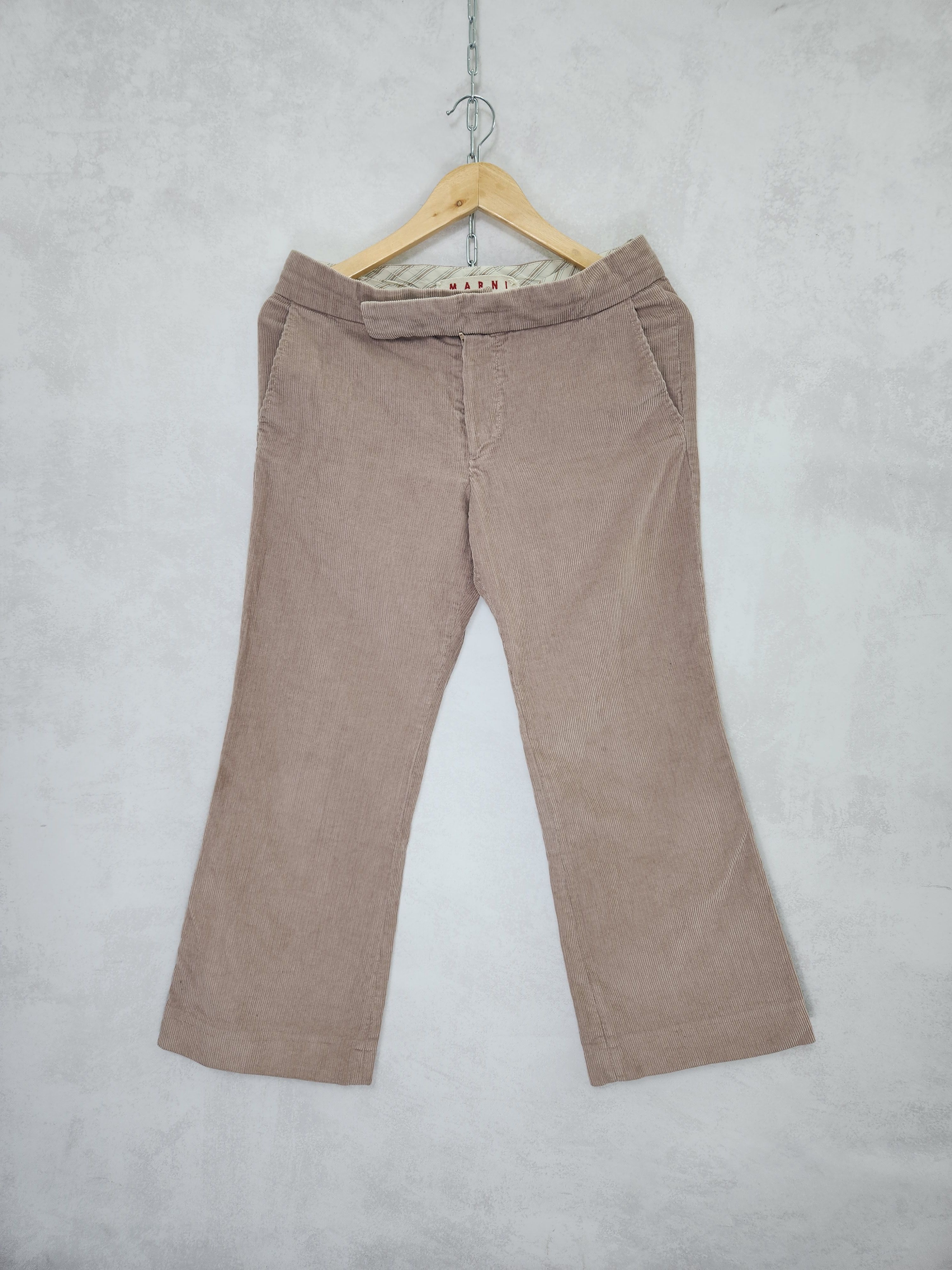 Marni Marni pink velvet corduroy straight pants size 40 Size 27" / US 4 / IT 40 - 1 Thumbnail