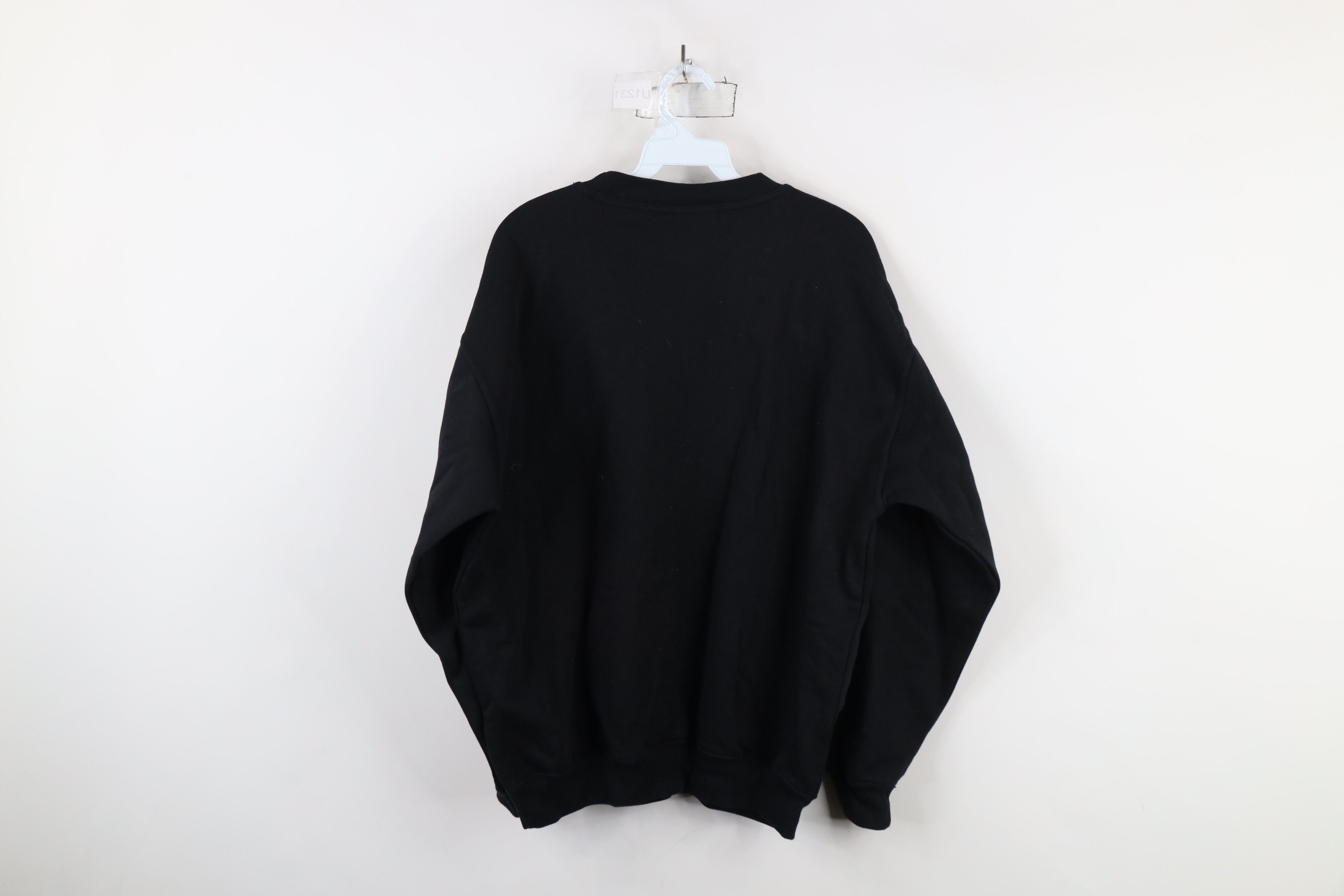 Vintage Vintage 90s Streetwear Vienna Austria Crest Sweatshirt Black Size US XL / EU 56 / 4 - 11 Thumbnail
