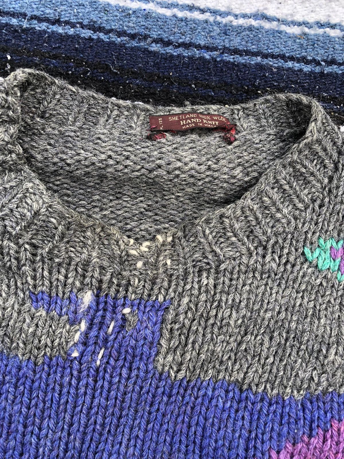 Handmade × Vintage Vintage thunderbird aztec Shetland Wool Shawl Sweater Size US S / EU 44-46 / 1 - 2 Thumbnail