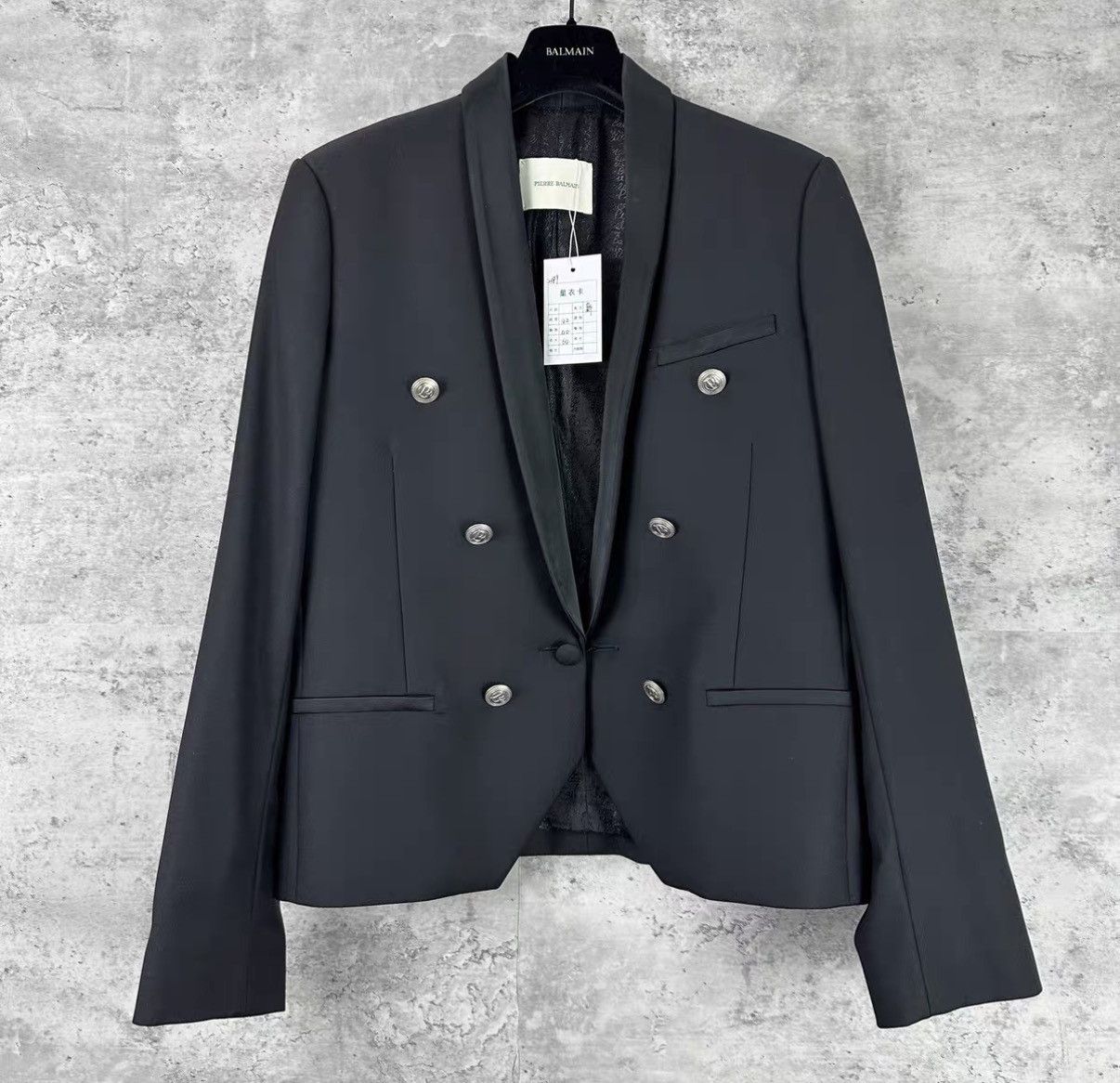 Balmain Balmain Double-breasted Satin Formal Blazer J42 Size US M / EU 48-50 / 2 - 1 Thumbnail