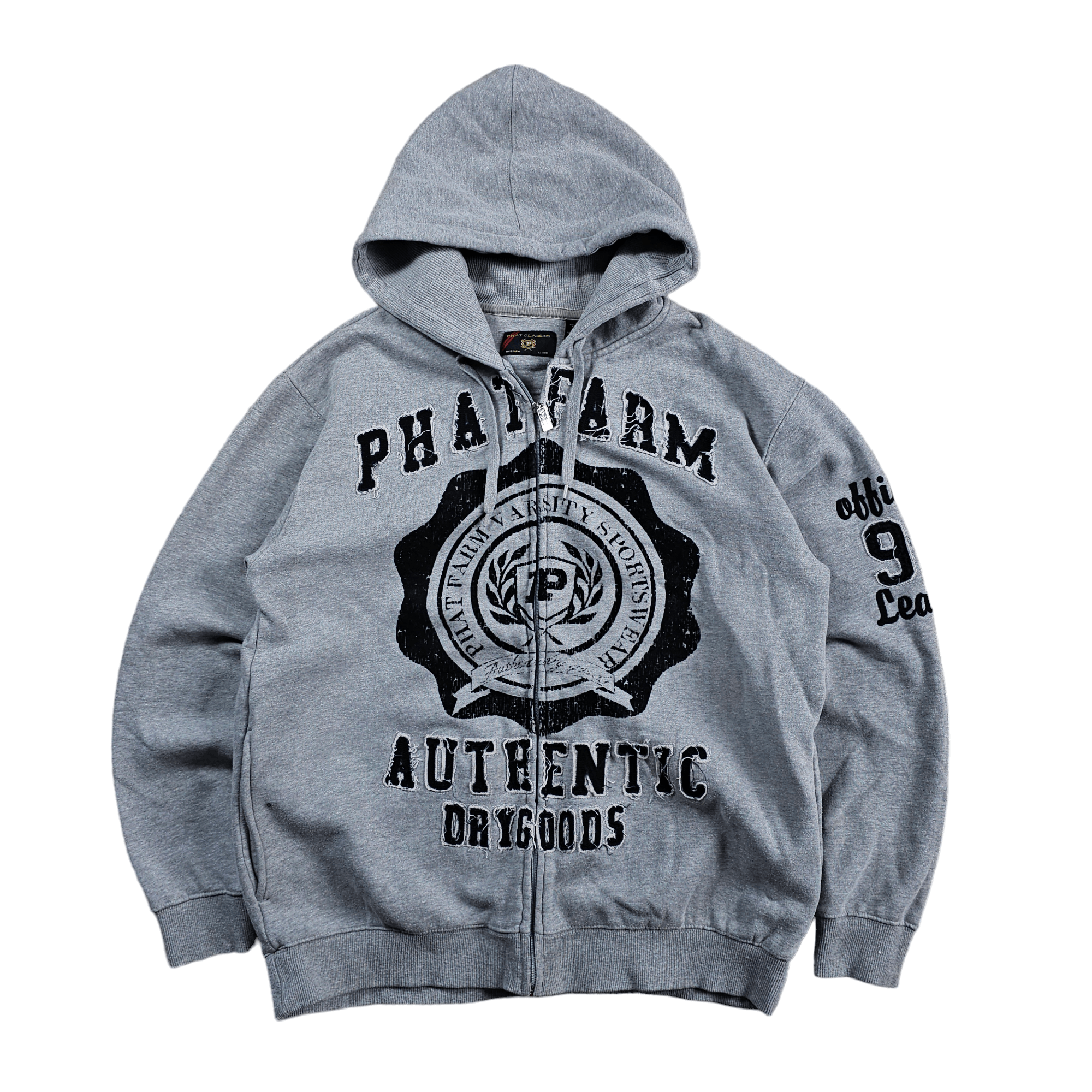 Affliction × Phat Farm × Southpole PHAT FARM VINTAGE ZIP UP HOODIE PINKMAN AFFLICTION STYLE L Size US L / EU 52-54 / 3 - 1 Thumbnail