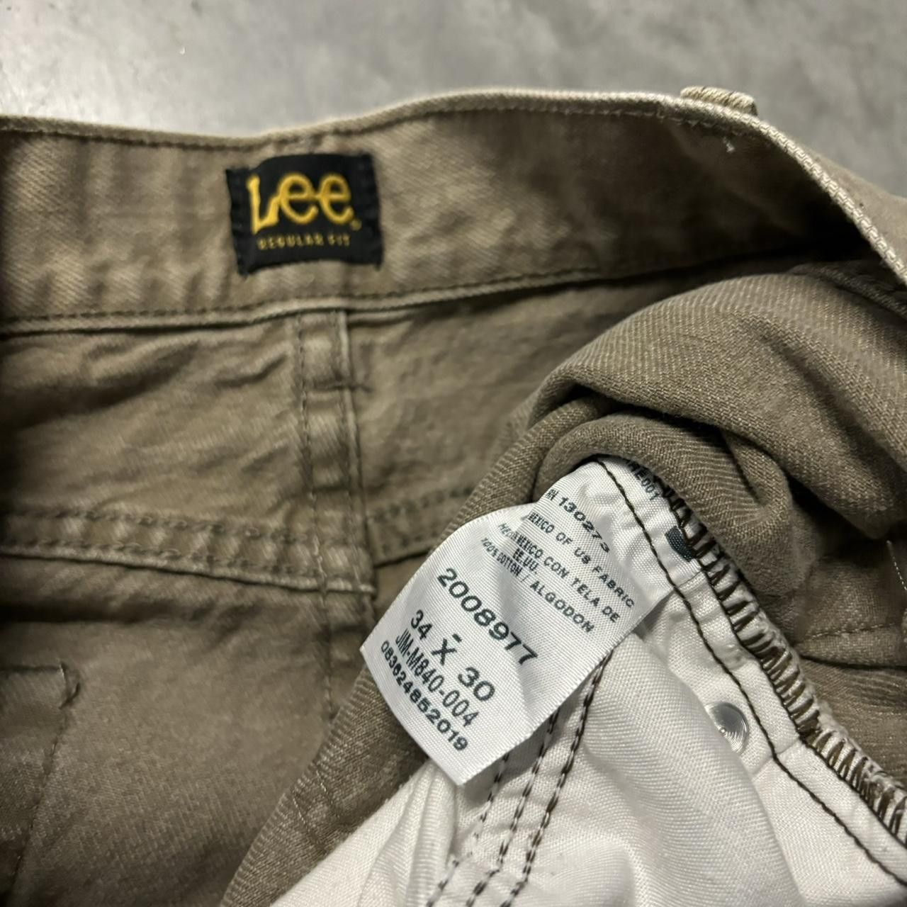 Japanese Brand × Vintage Crazy Vintage Y2K/2000s Grunge Khaki Essential Denim Jeans! Size US 34 / EU 50 - 8 Thumbnail