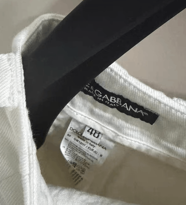 Dolce & Gabbana DG/Dolce & Gabbana White Men's Denim Shorts Size US 33 - 3 Thumbnail