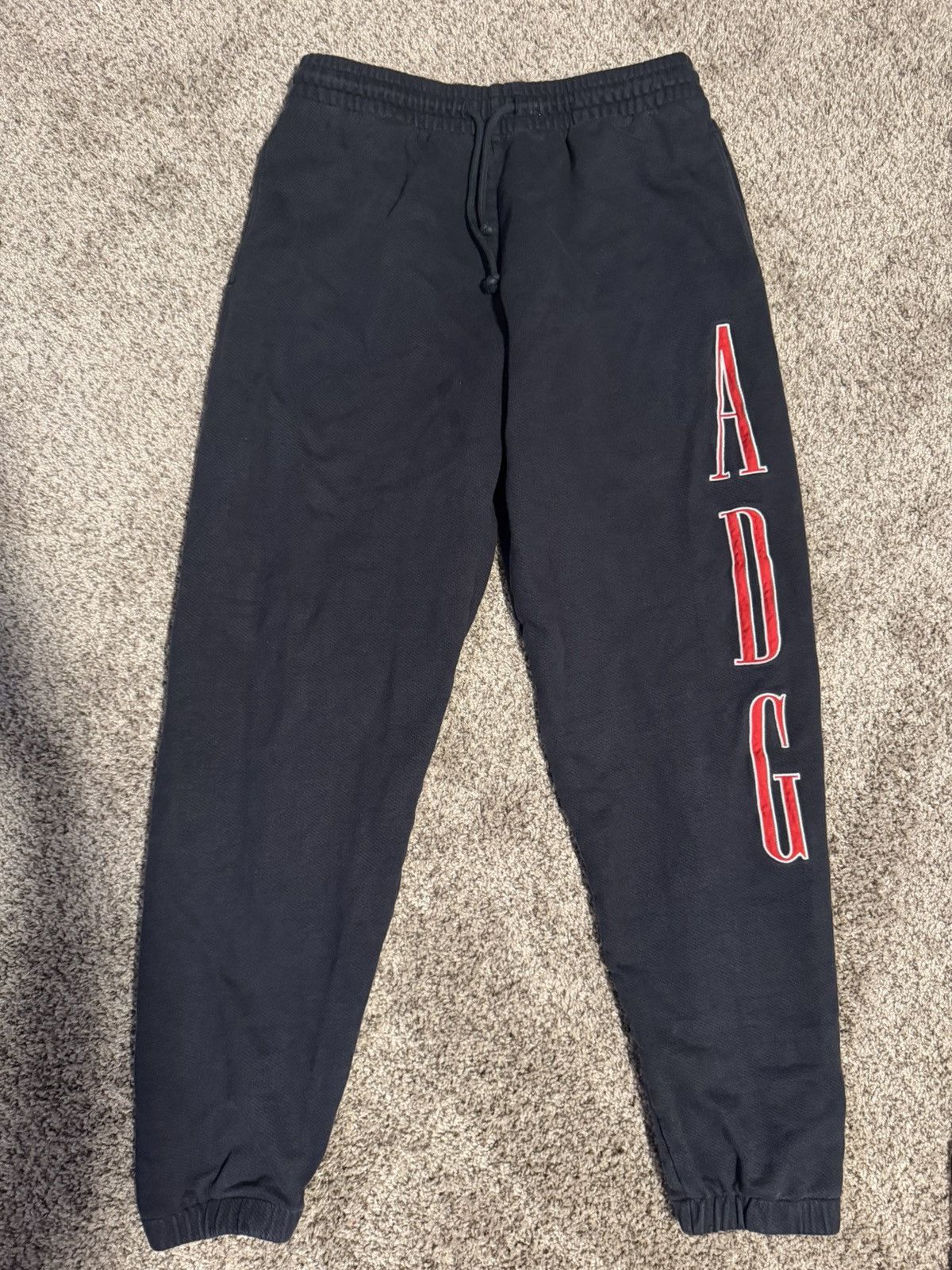 DENIM TEARS Denim Tears “ADG” Sweatpants Navy Size Medium Size US 32 / EU 48 - 1 Thumbnail