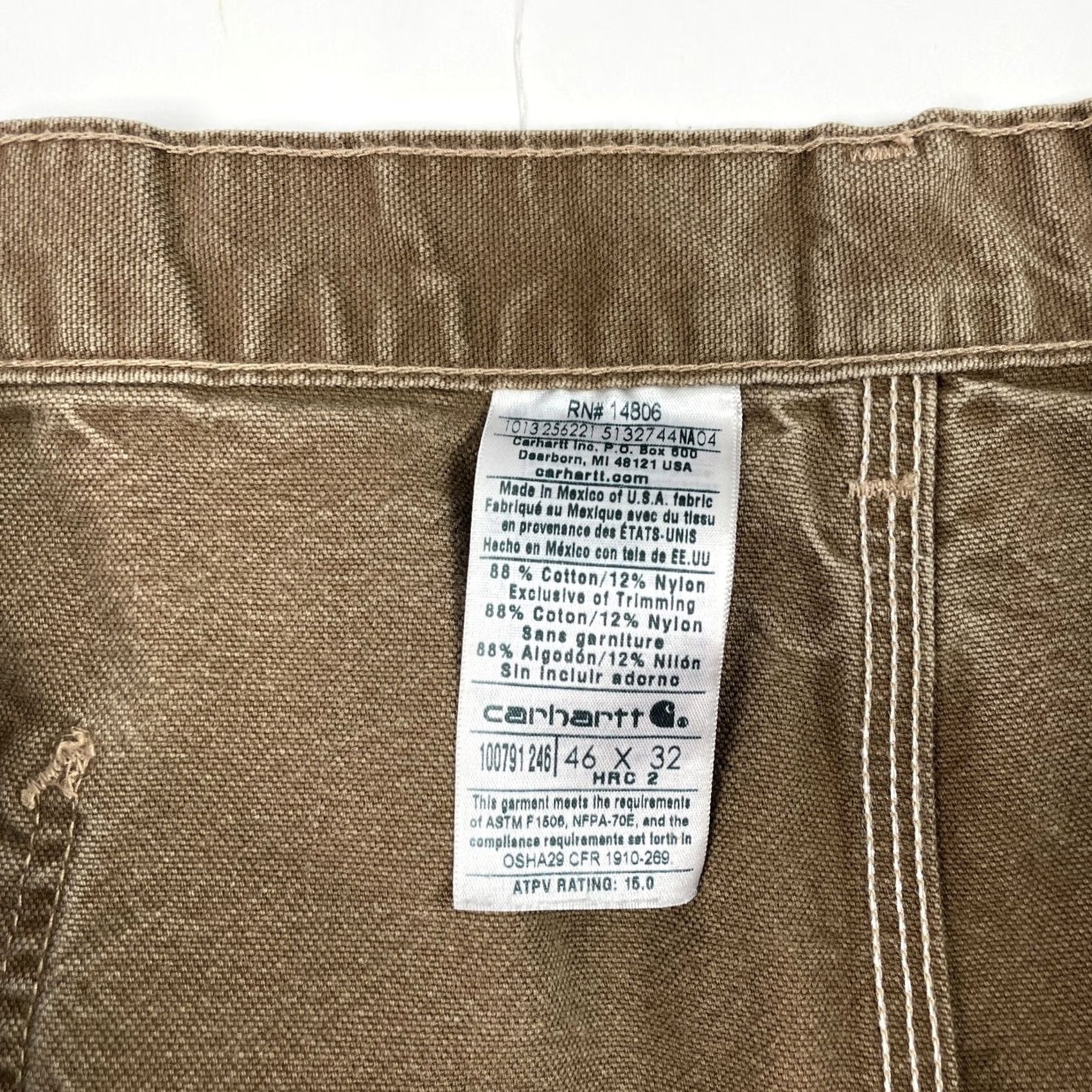 Carhartt Carhartt Pants Men 46 Brown FR Workwear Canvas Comfortable Work Attire Size US 30 / EU 46 - 6 Thumbnail