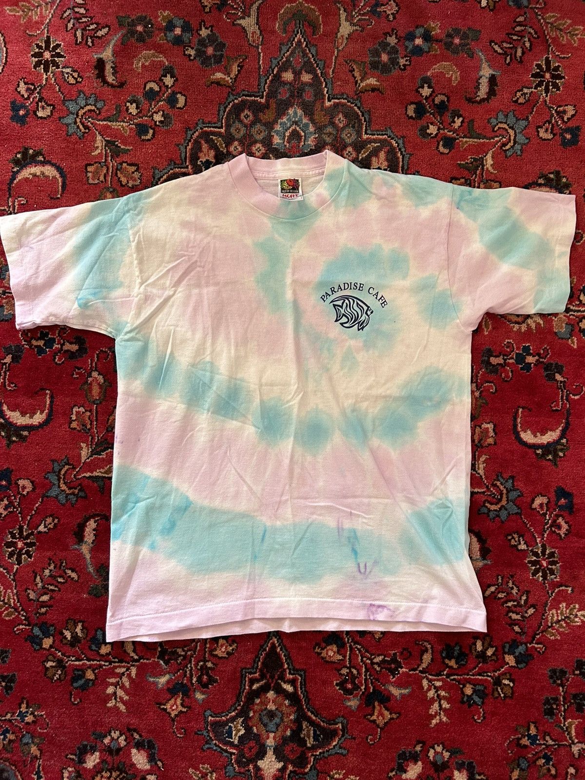 Vintage Vintage Paradise Cafe Tie Dye Shirt Size US M / EU 48-50 / 2 - 1 Thumbnail