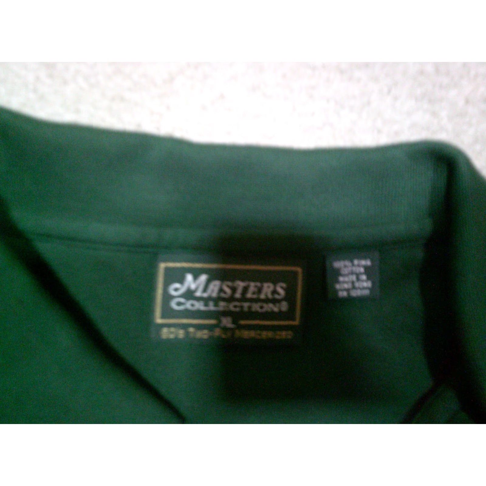 Vintage Masters Collection Polo Shirt Mens XL Green 60s 2 Ply Golf Polo Shirt Mens XL Green 60s 2 Ply Size US XL / EU 56 / 4 - 6 Thumbnail