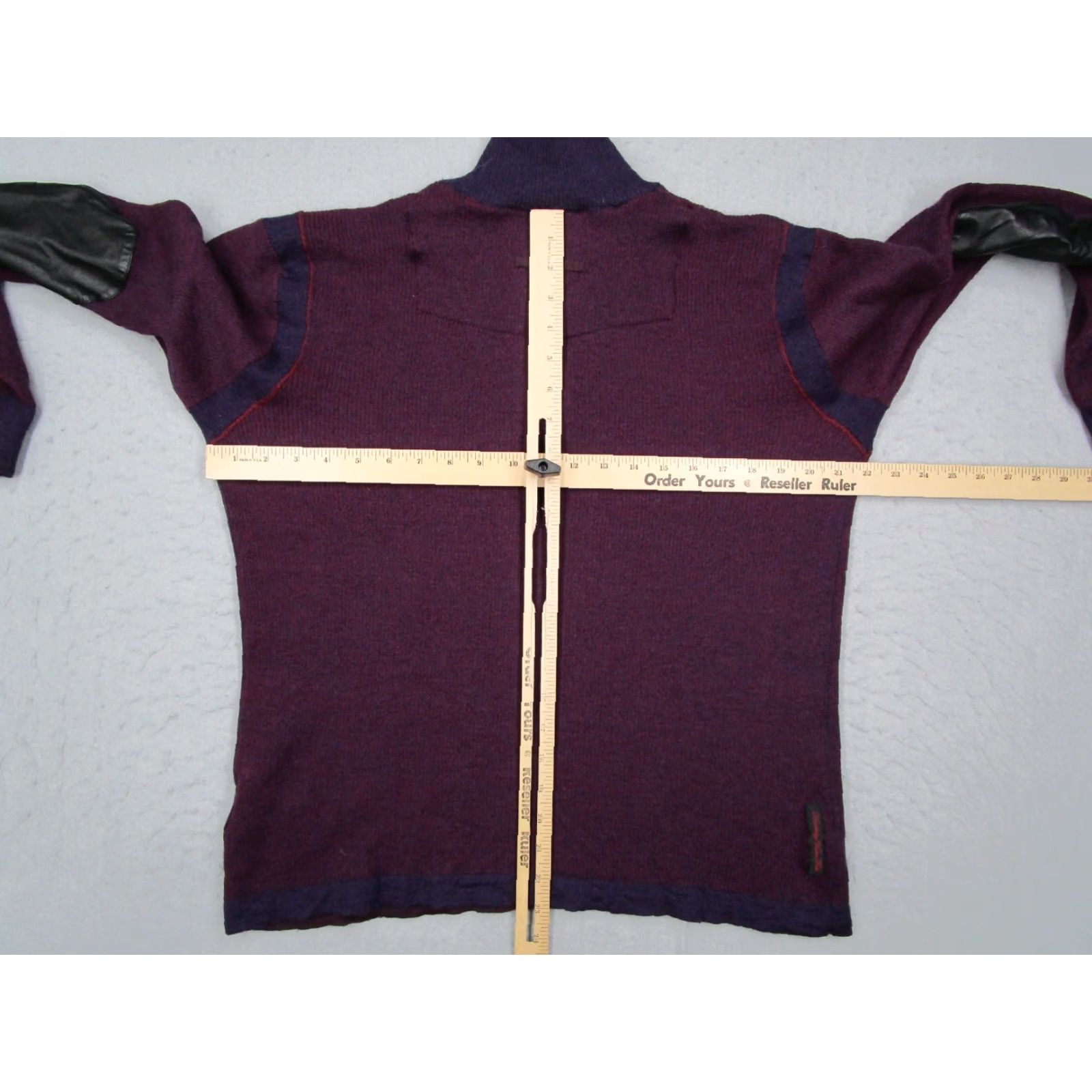 Robert Graham VINTAGE Robert Graham Sweater Mens XL Purple Knit Pullover 1/4 Zip Wool Casual Fall Winter Size US XL / EU 56 / 4 - 6 Thumbnail