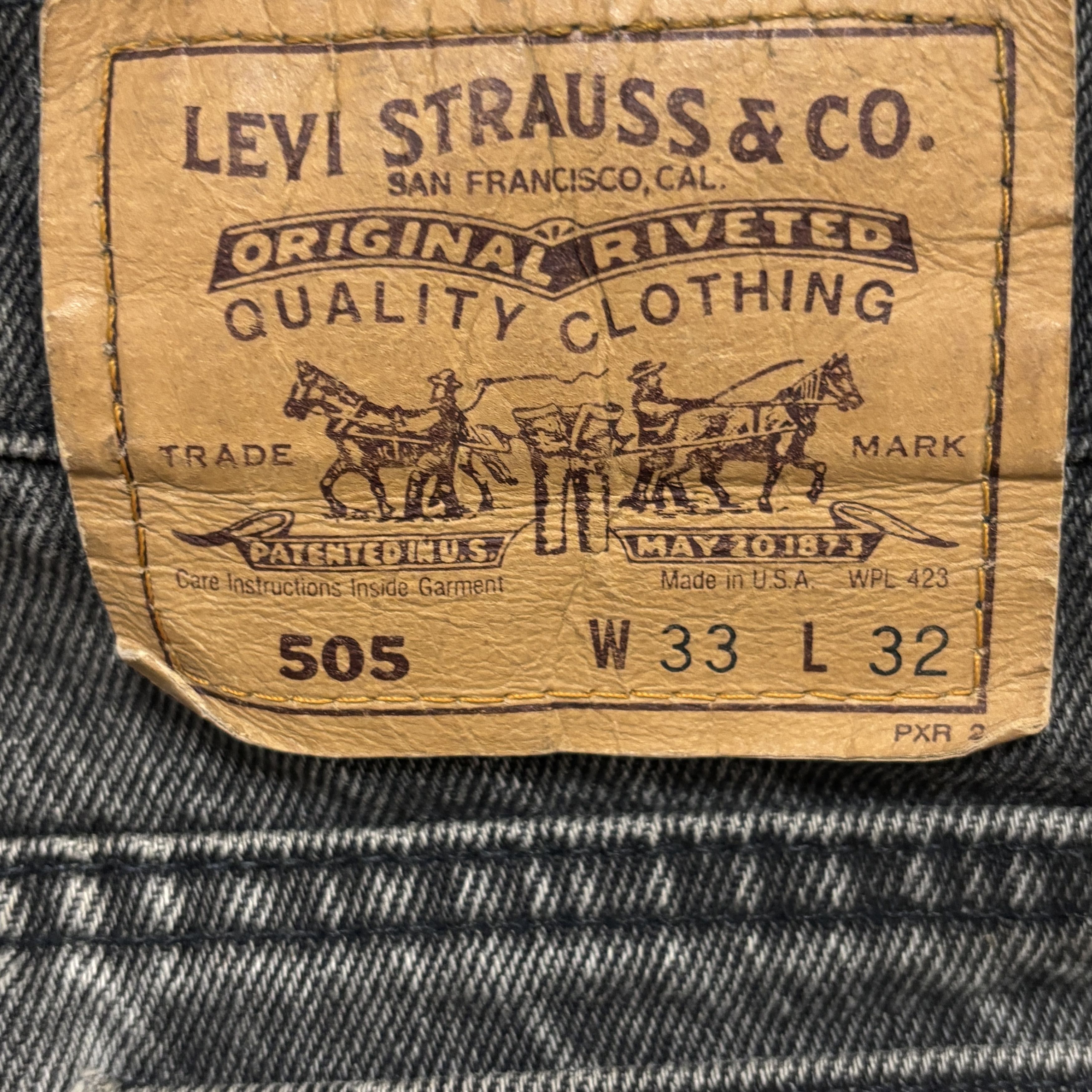 Levi's Vintage Levis 505 Jeans 90s Made In Usa Orange Tab Size US 33 - 12 Thumbnail