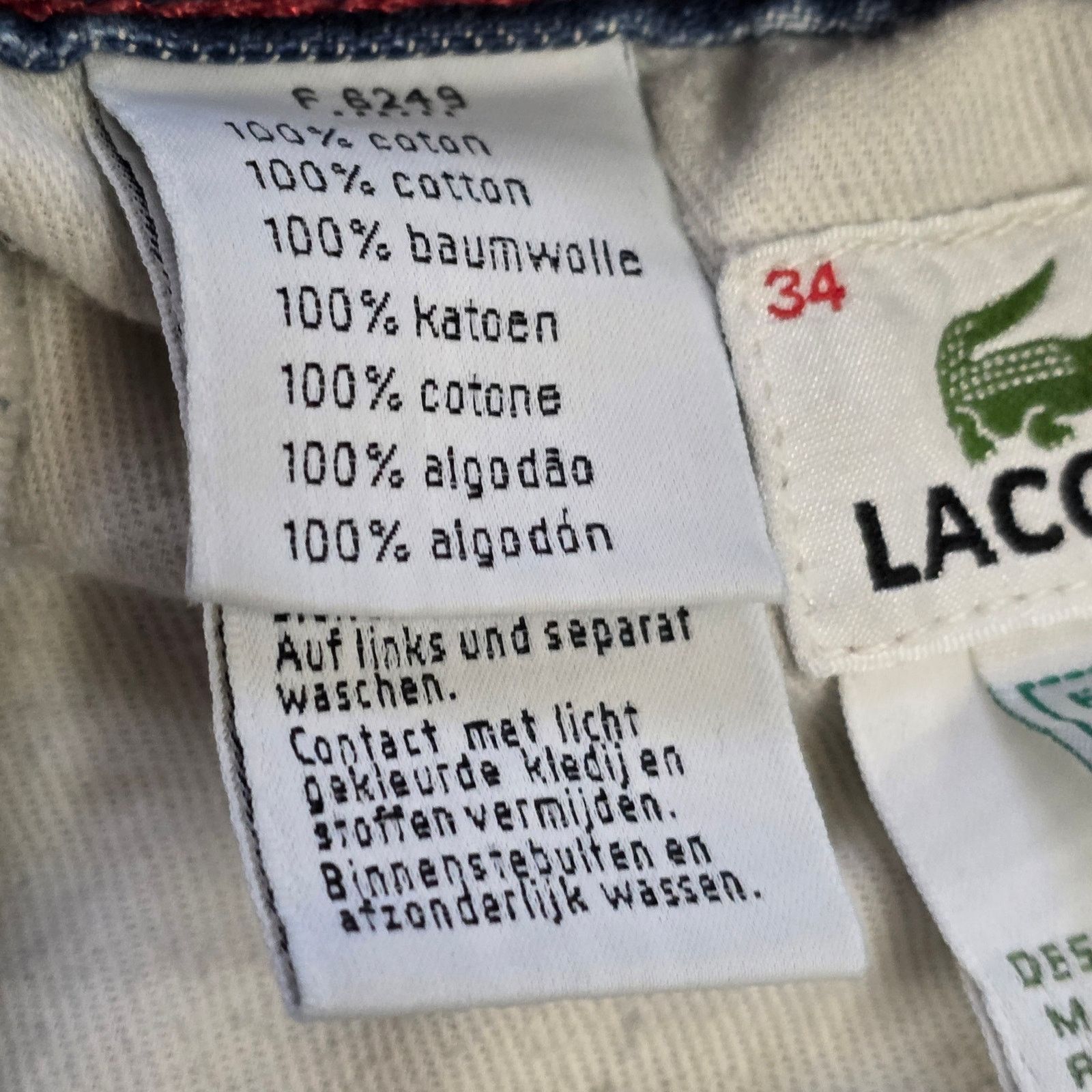 Lacoste Lacoste Jeans Men’s Size 34 Blue Wash Cotton Casual Size US 34 / EU 50 - 4 Thumbnail