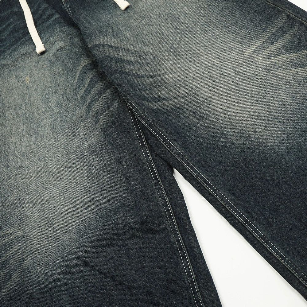 Jean Washed straight men's street contrast color drawstring jeans Size US 32 / EU 48 - 5 Thumbnail